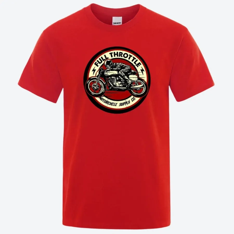 Full Throttle Motorcycle Graphic T-Shirts