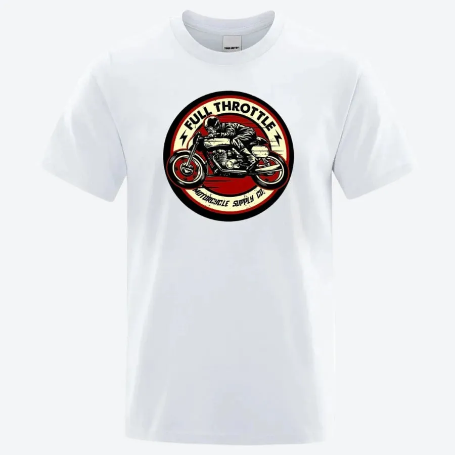 Full Throttle Motorcycle Graphic T-Shirts