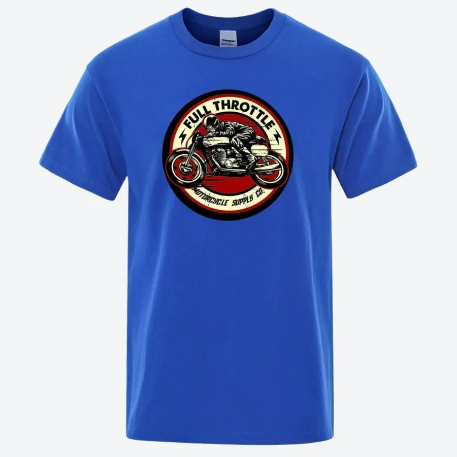 Full Throttle Motorcycle Graphic T-Shirts