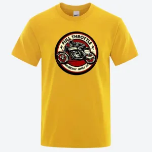 Full Throttle Motorcycle Graphic T-Shirts