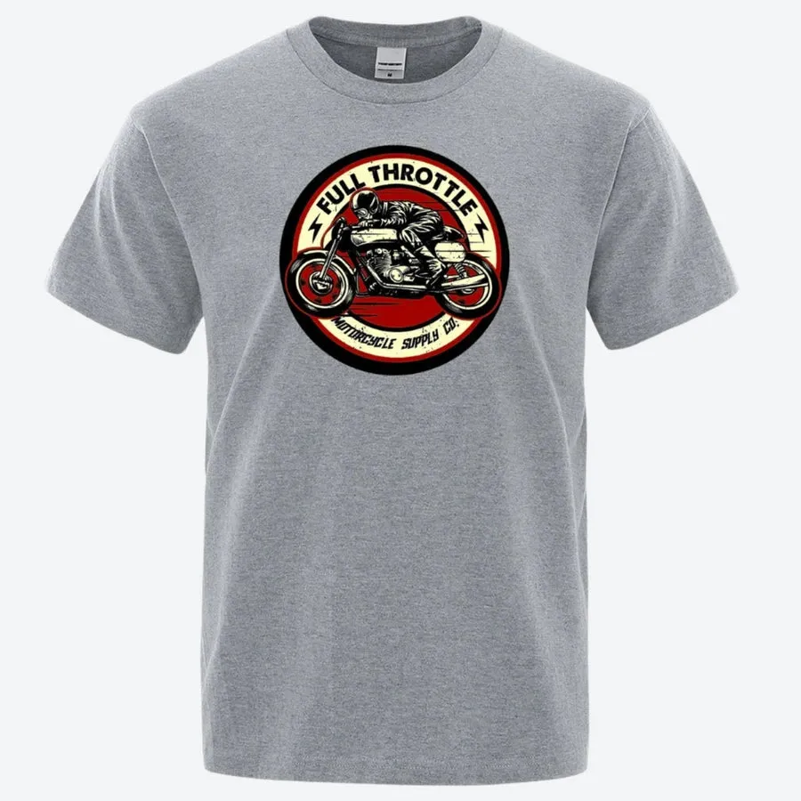 Full Throttle Motorcycle Graphic T-Shirts