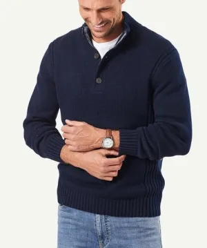 Gazman Chunky Button Neck Knit