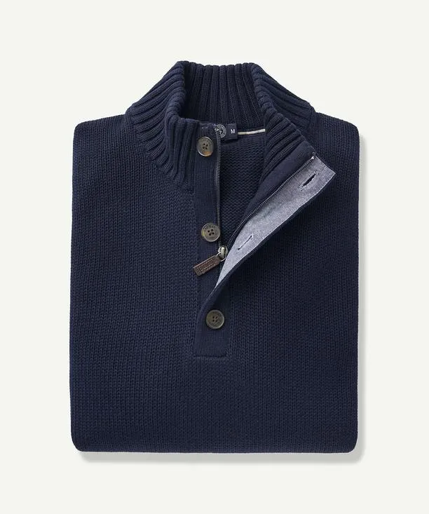 Gazman Chunky Button Neck Knit