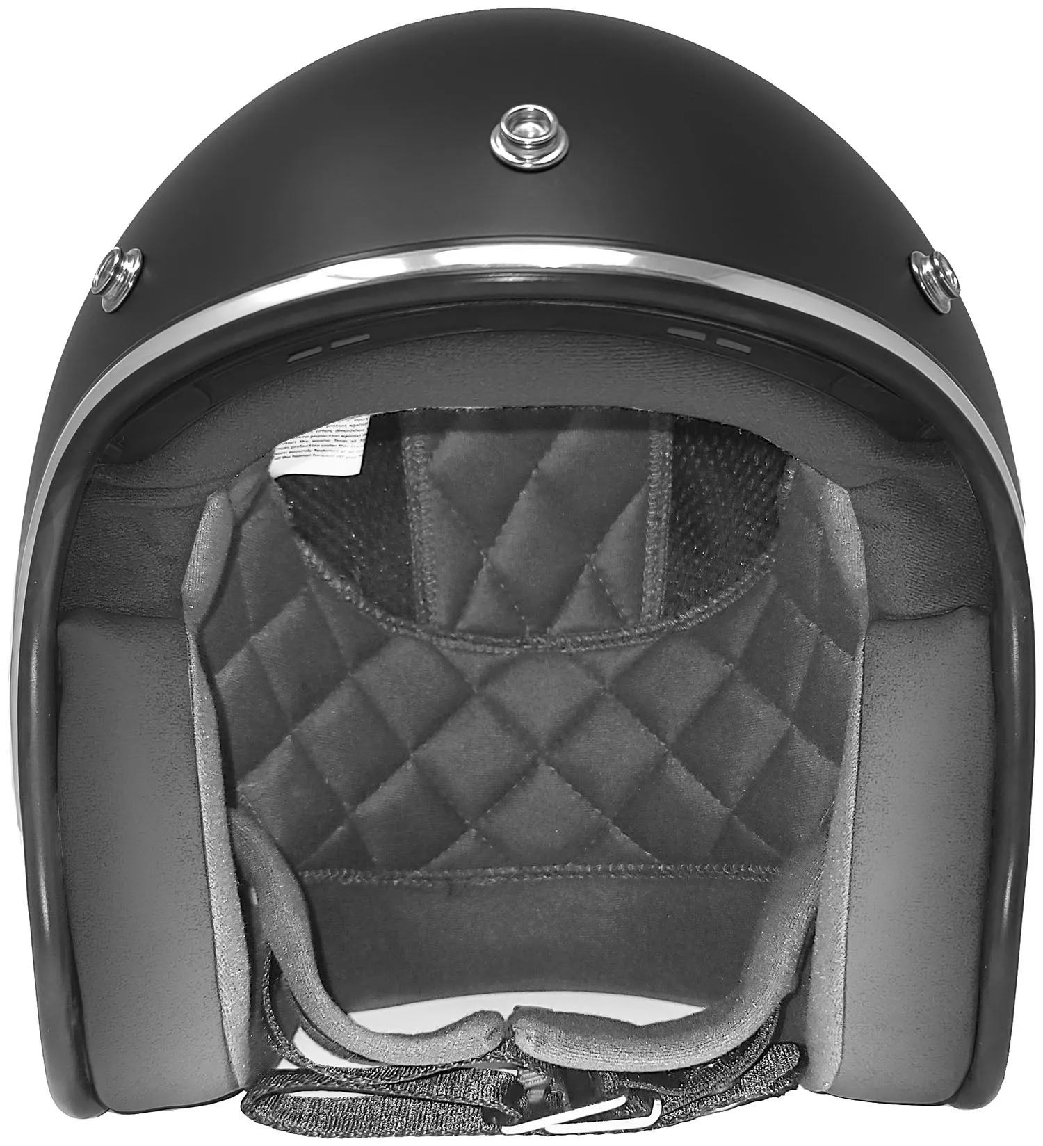 GDM RENEGADE Open Face Motorcycle Helmet 3/4 Vintage Matte Black