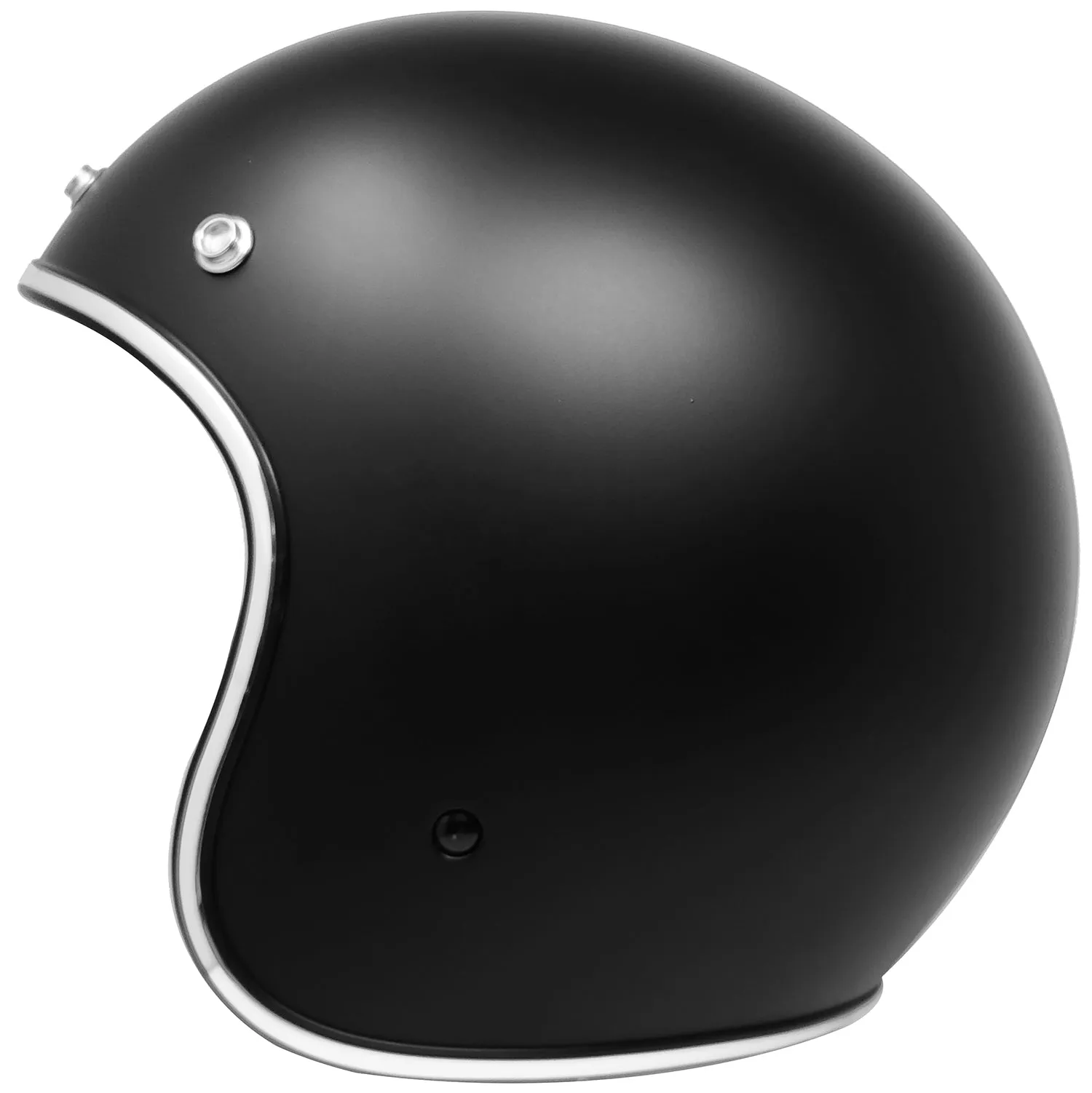 GDM RENEGADE Open Face Motorcycle Helmet 3/4 Vintage Matte Black