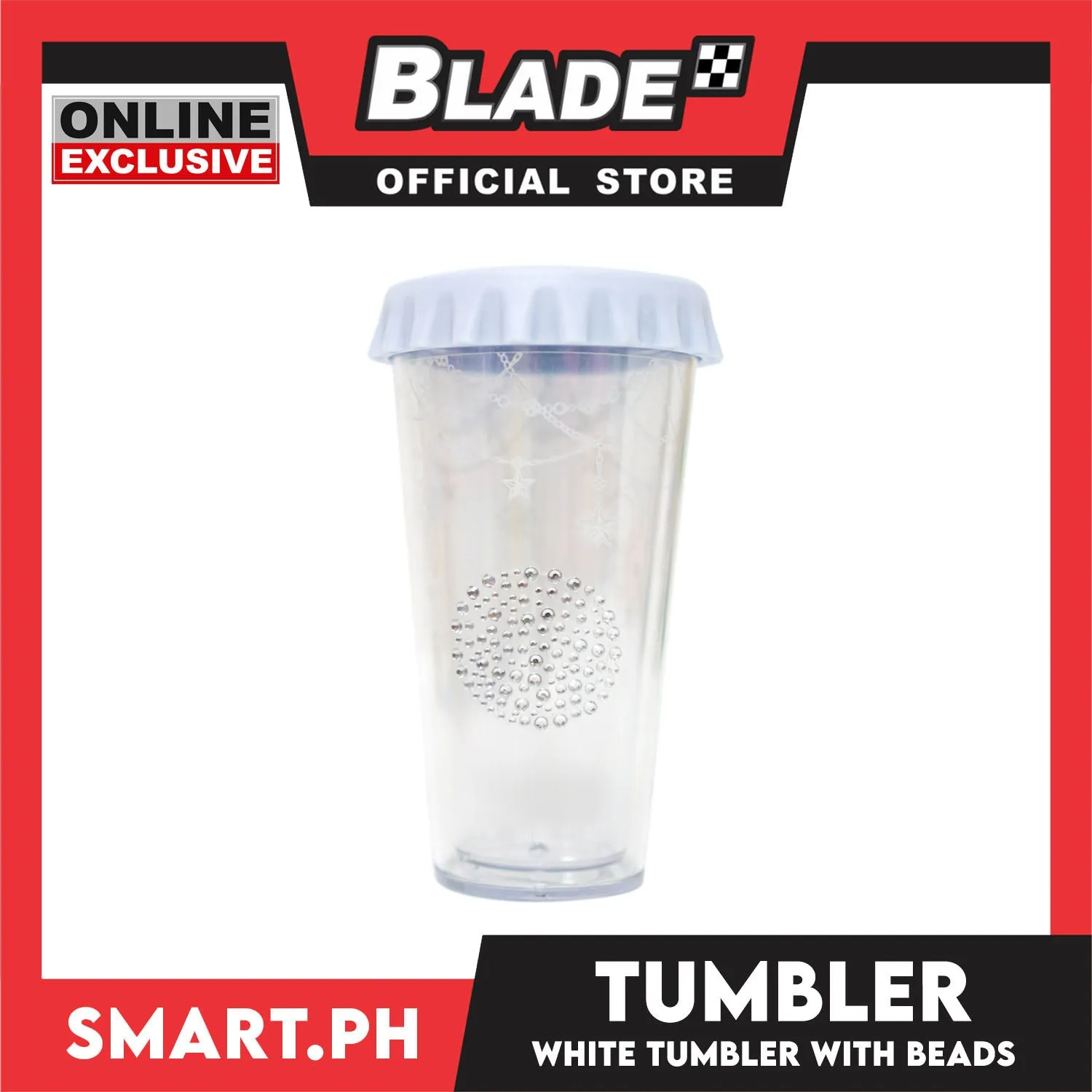 Gifts Plastic Tumbler with Beads (Assorted Designs and Colors)