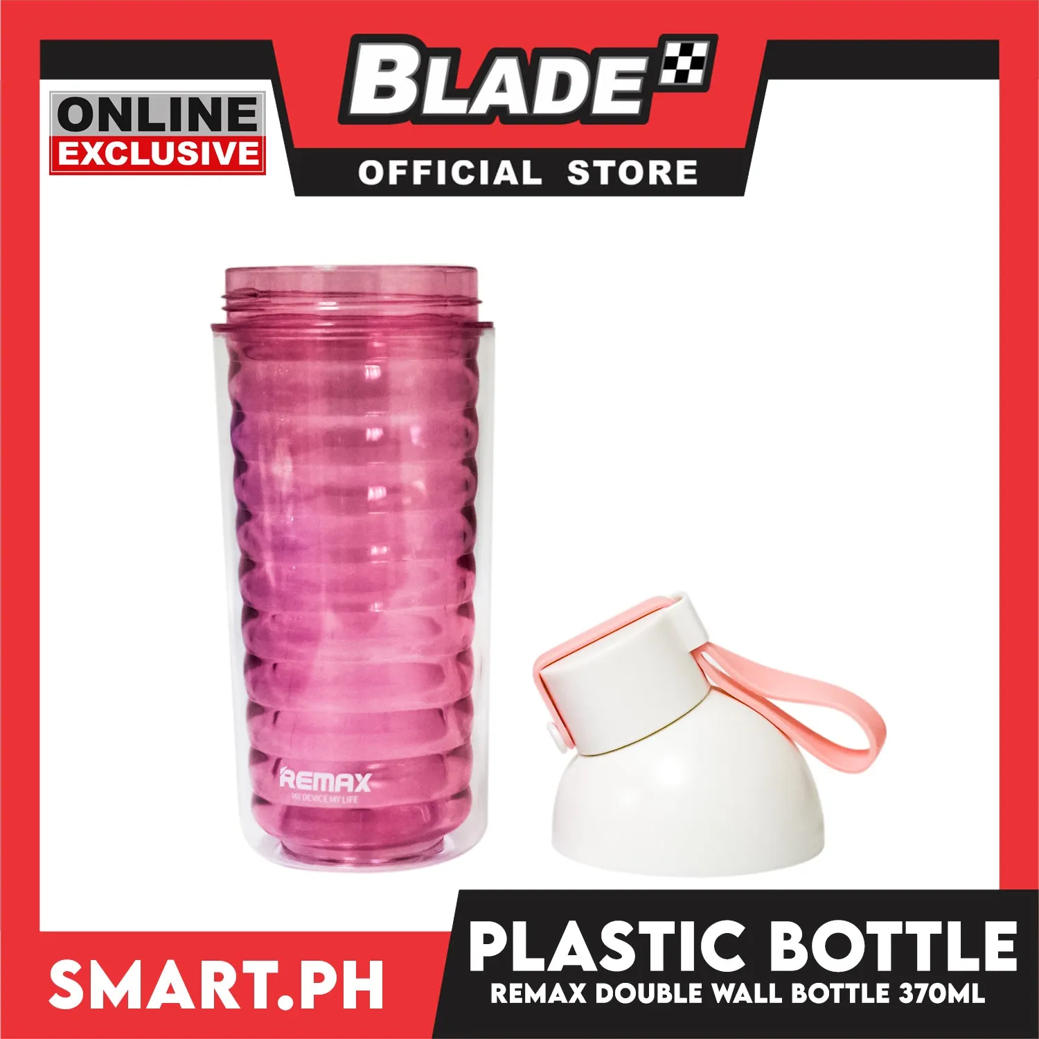 Gifts Remax Bottle Tumbler Plastic Double Wall 370ml RCUP-10