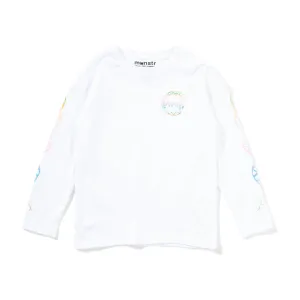 Glowchomp Ls Tee - White