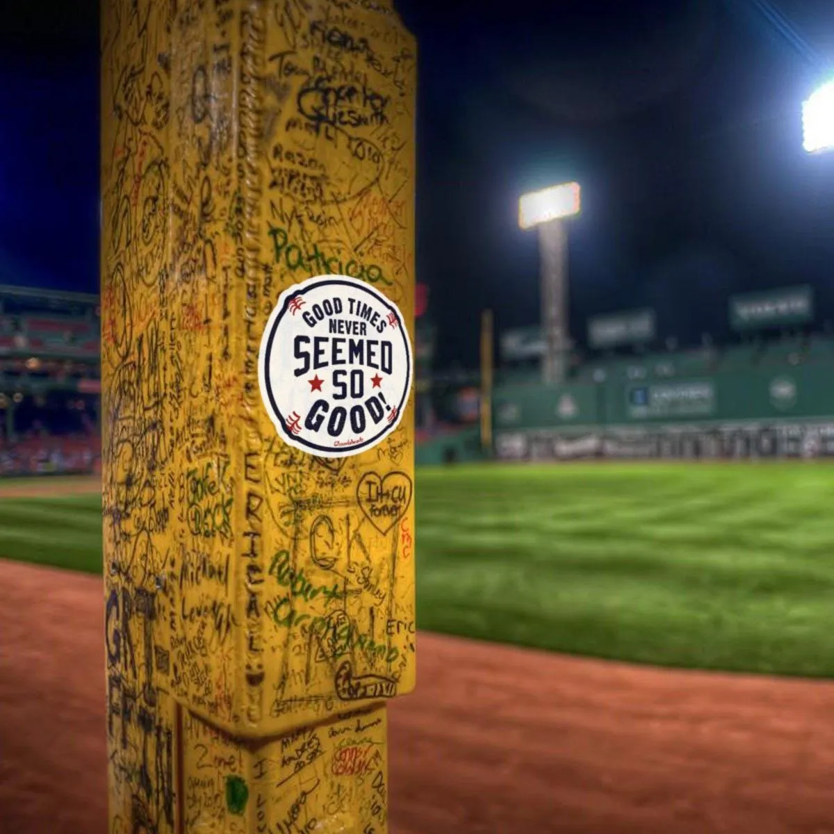 Good Times Baseball Sticker