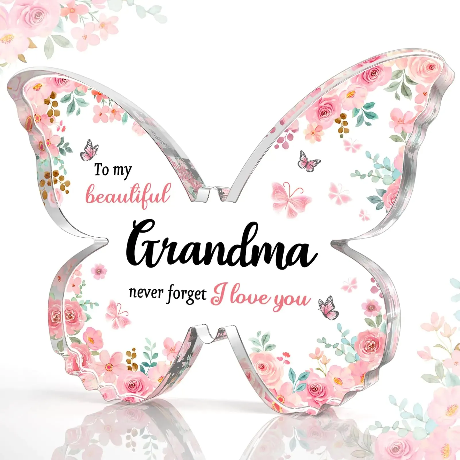 Grandma's Butterfly Acrylic Keepsake - Ideal for Special Occasions