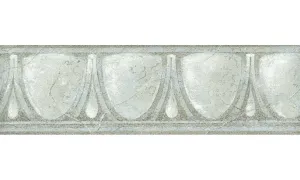 Grey White Glass Vintage NB76937B Wallpaper Border
