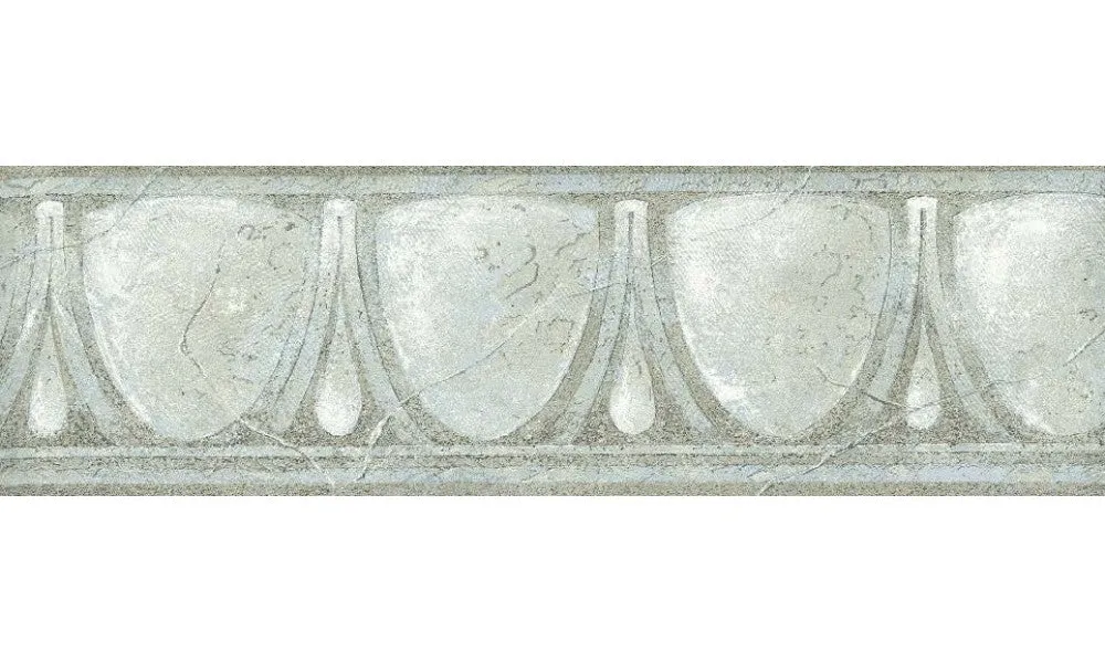 Grey White Glass Vintage NB76937B Wallpaper Border