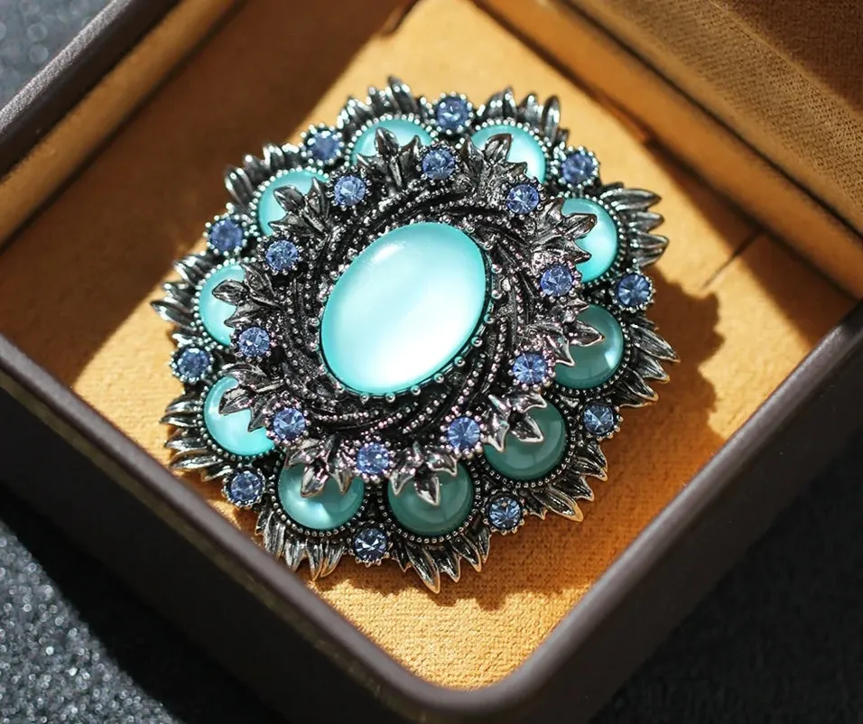 Heirloom Opal Brooch