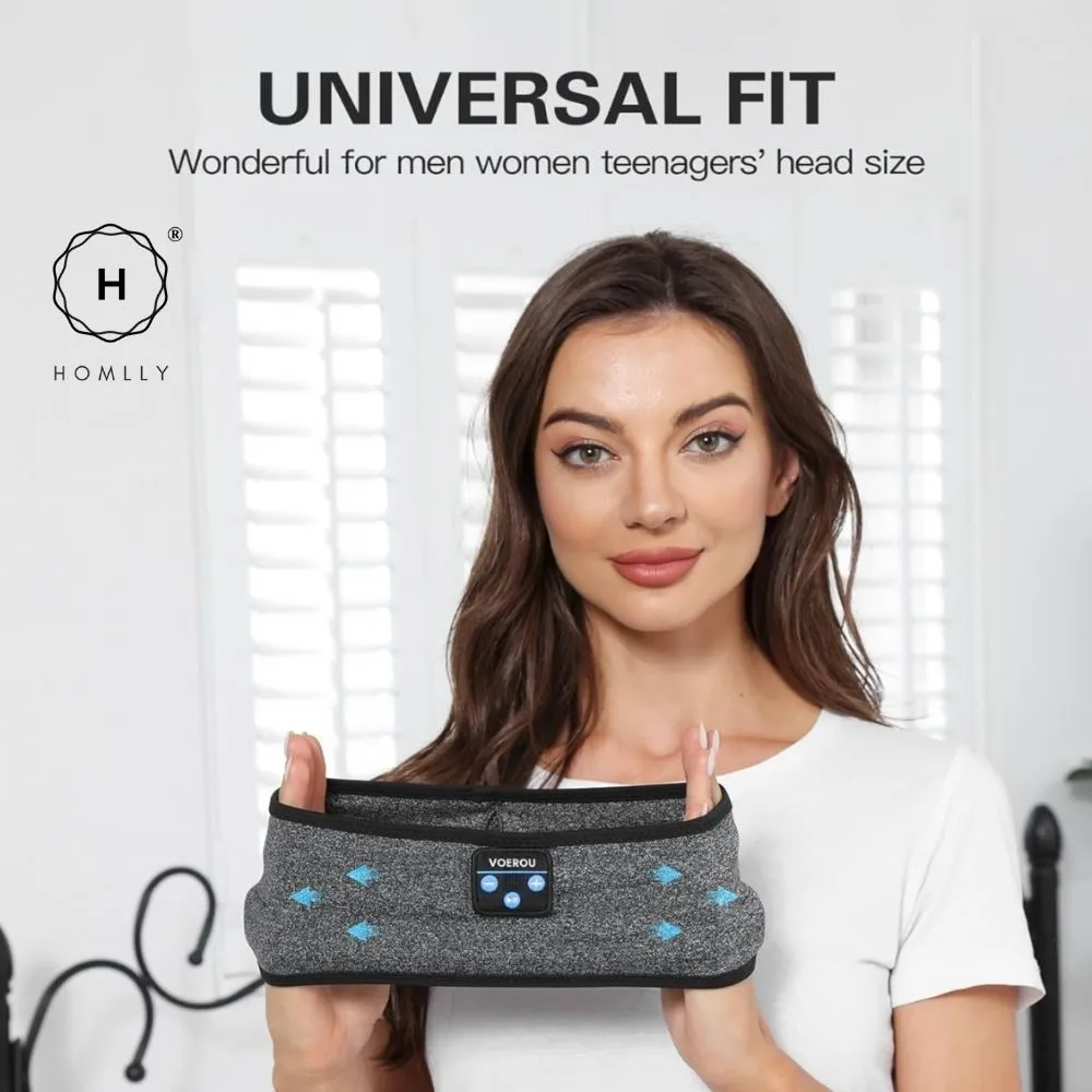 Homlly 2 in 1 Sleep & Sports Wireless Bluetooth  Music Headband with Sleep Headphones