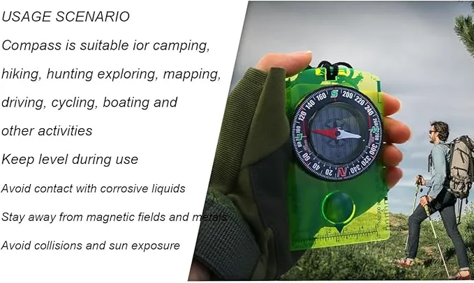 Hxexplore Compass Hiking Backpacking Compass Boy Scout Compass for Kids Scout Compass Camping Navigation Field Compass for Map Reading Kids Gifts