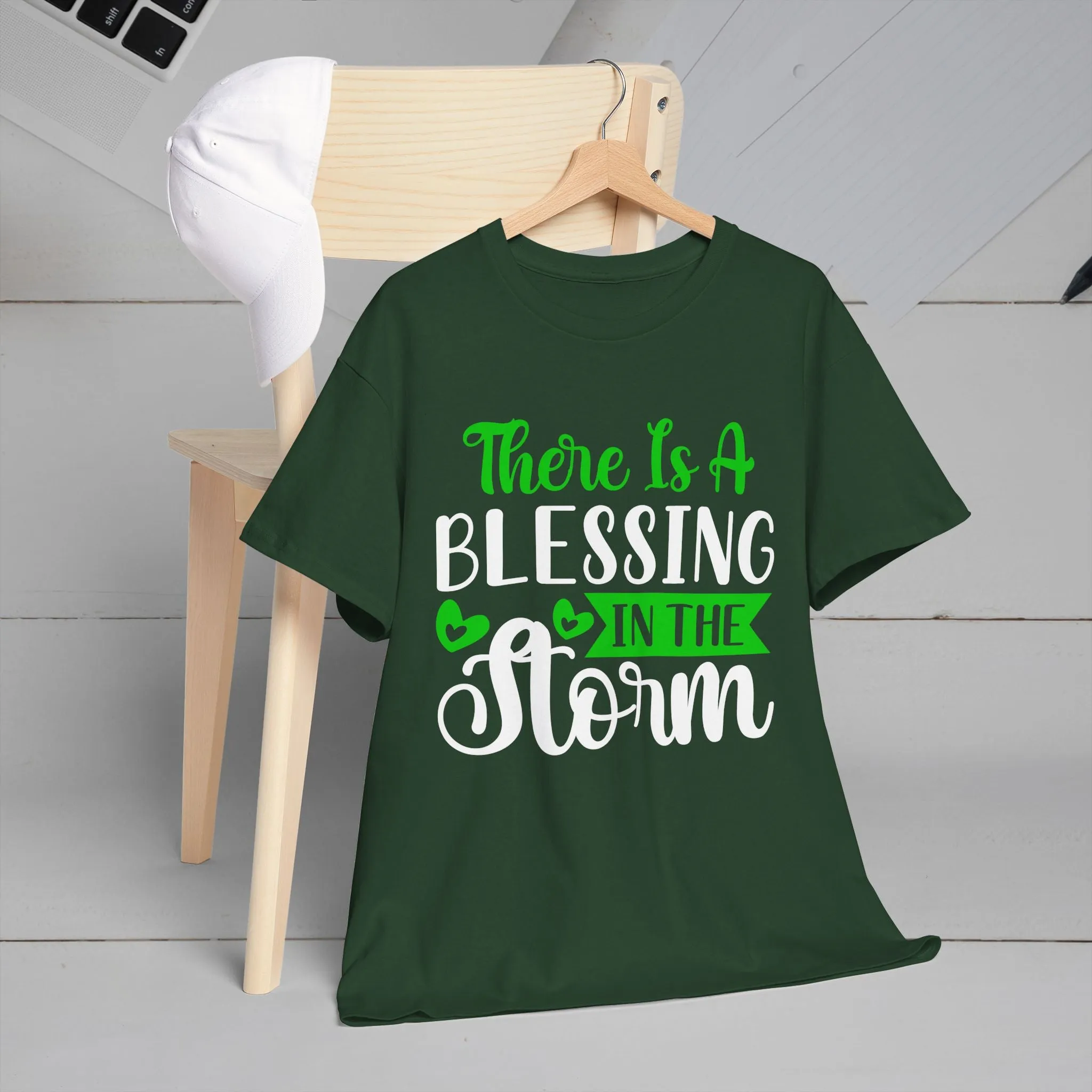 Inspirational Tee - &quot;There Is A Blessing In The Storm&quot;