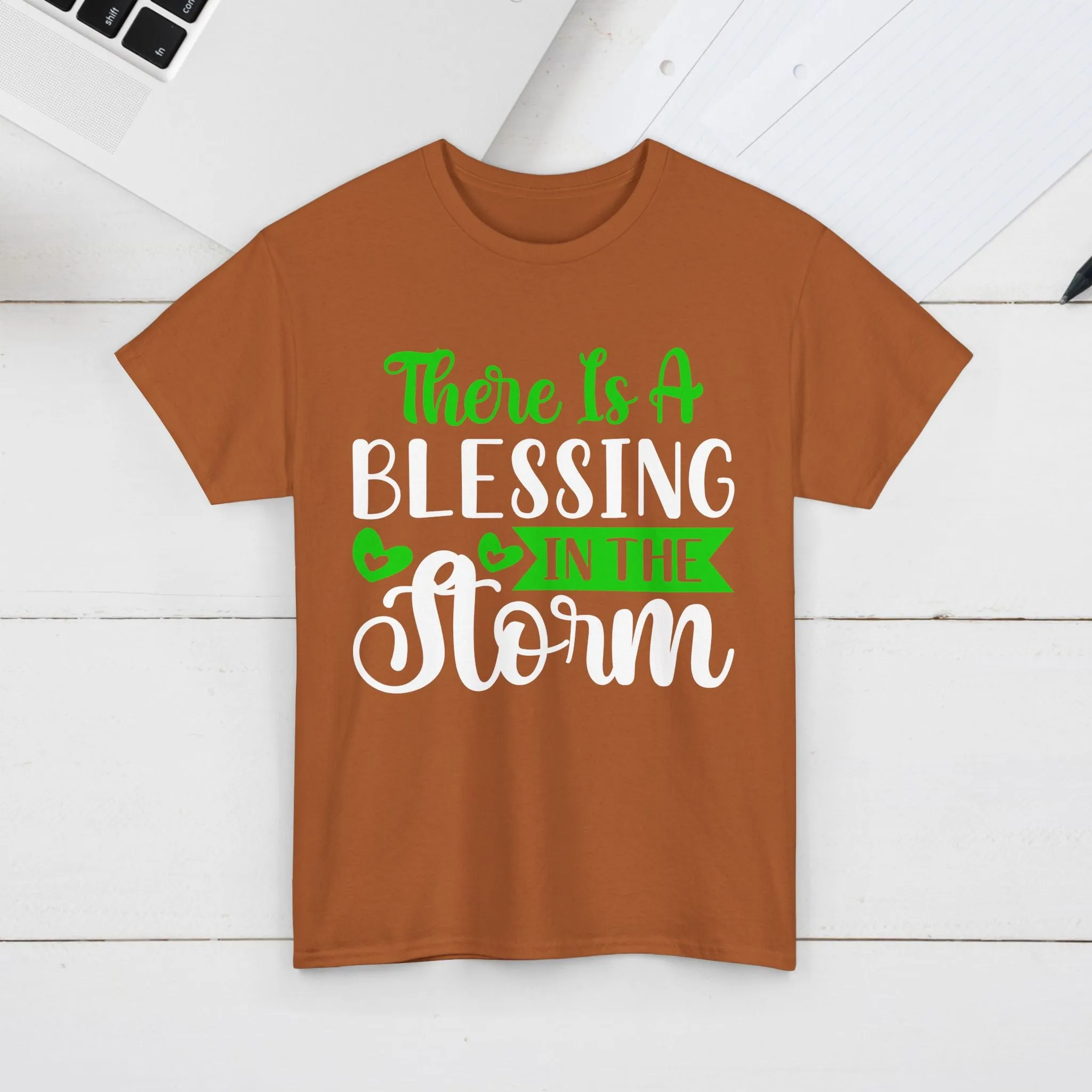 Inspirational Tee - &quot;There Is A Blessing In The Storm&quot;