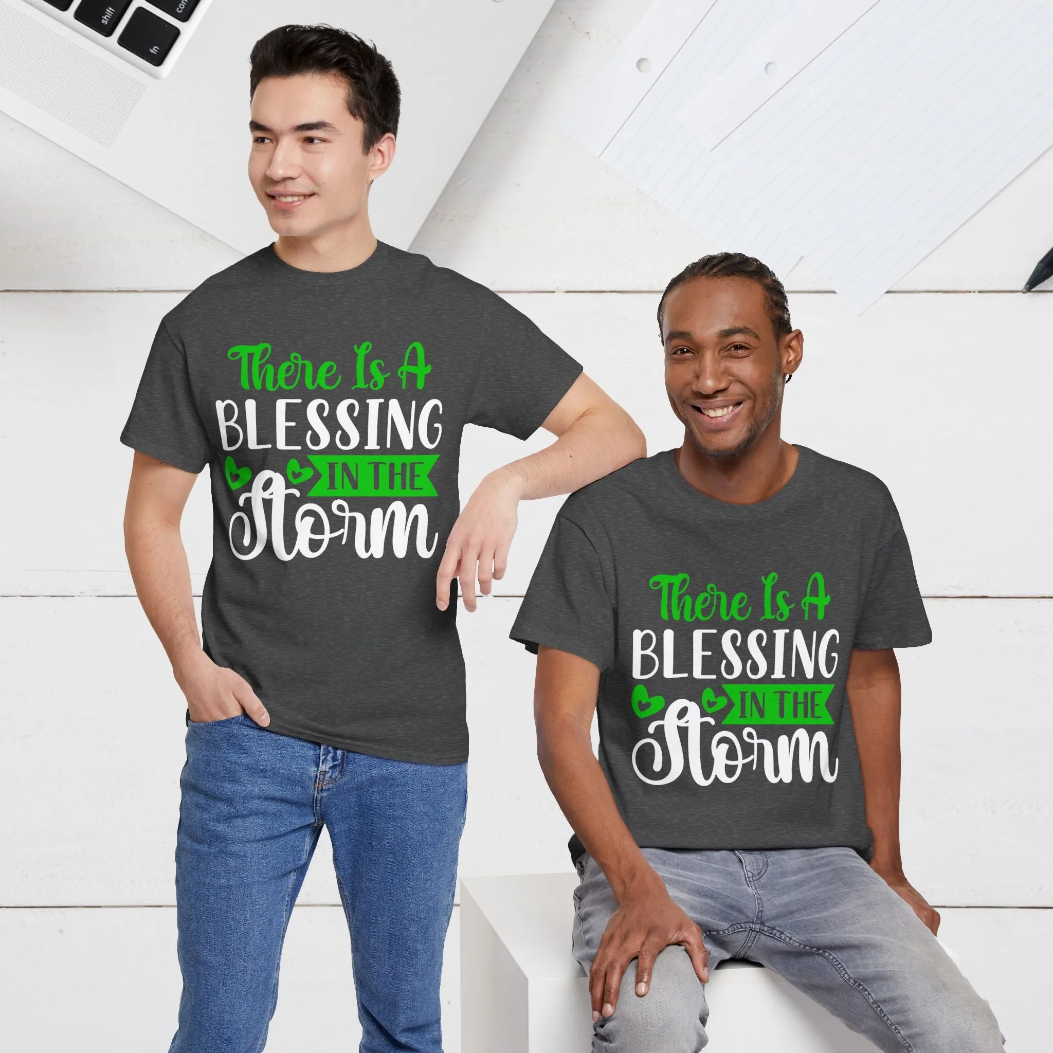 Inspirational Tee - &quot;There Is A Blessing In The Storm&quot;
