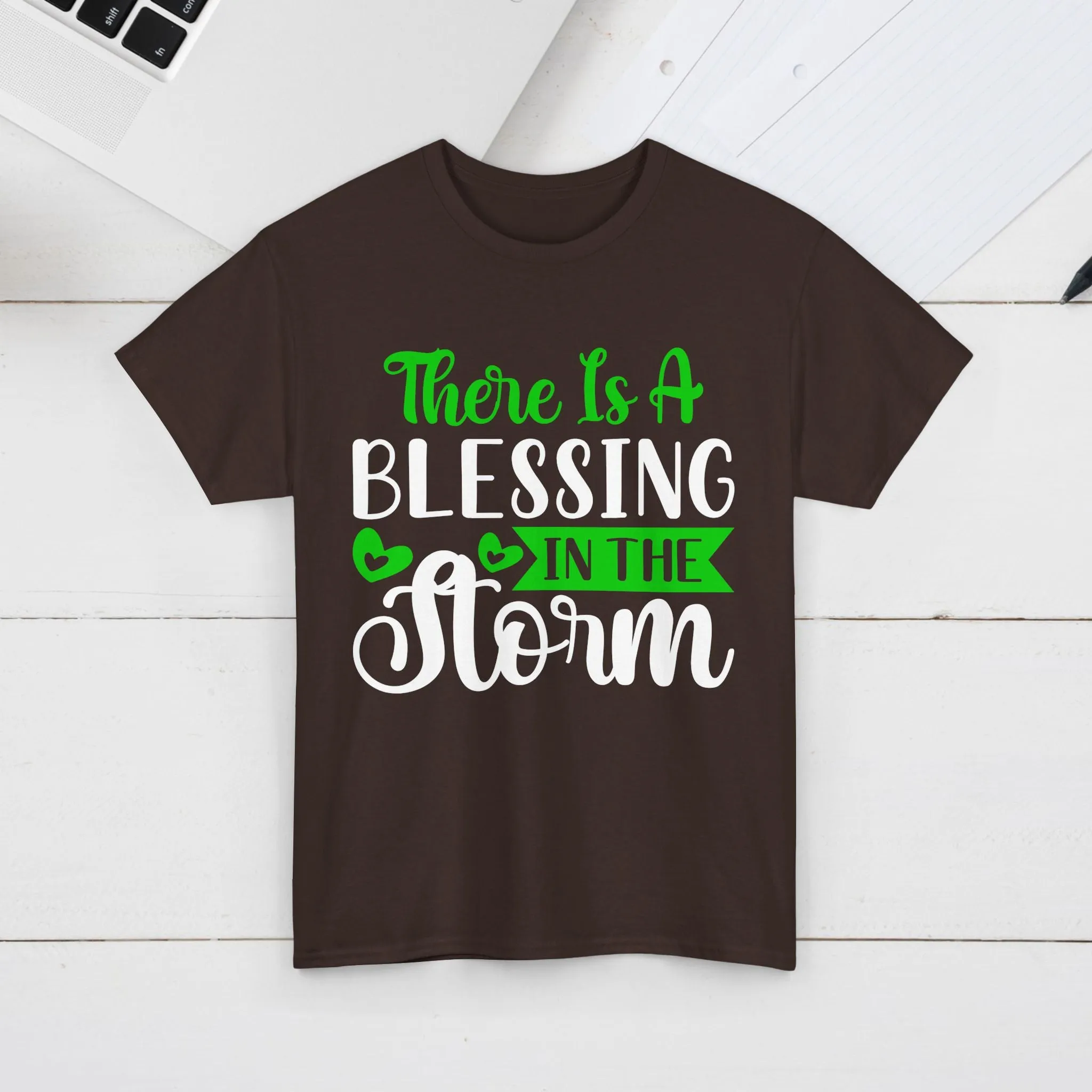Inspirational Tee - &quot;There Is A Blessing In The Storm&quot;