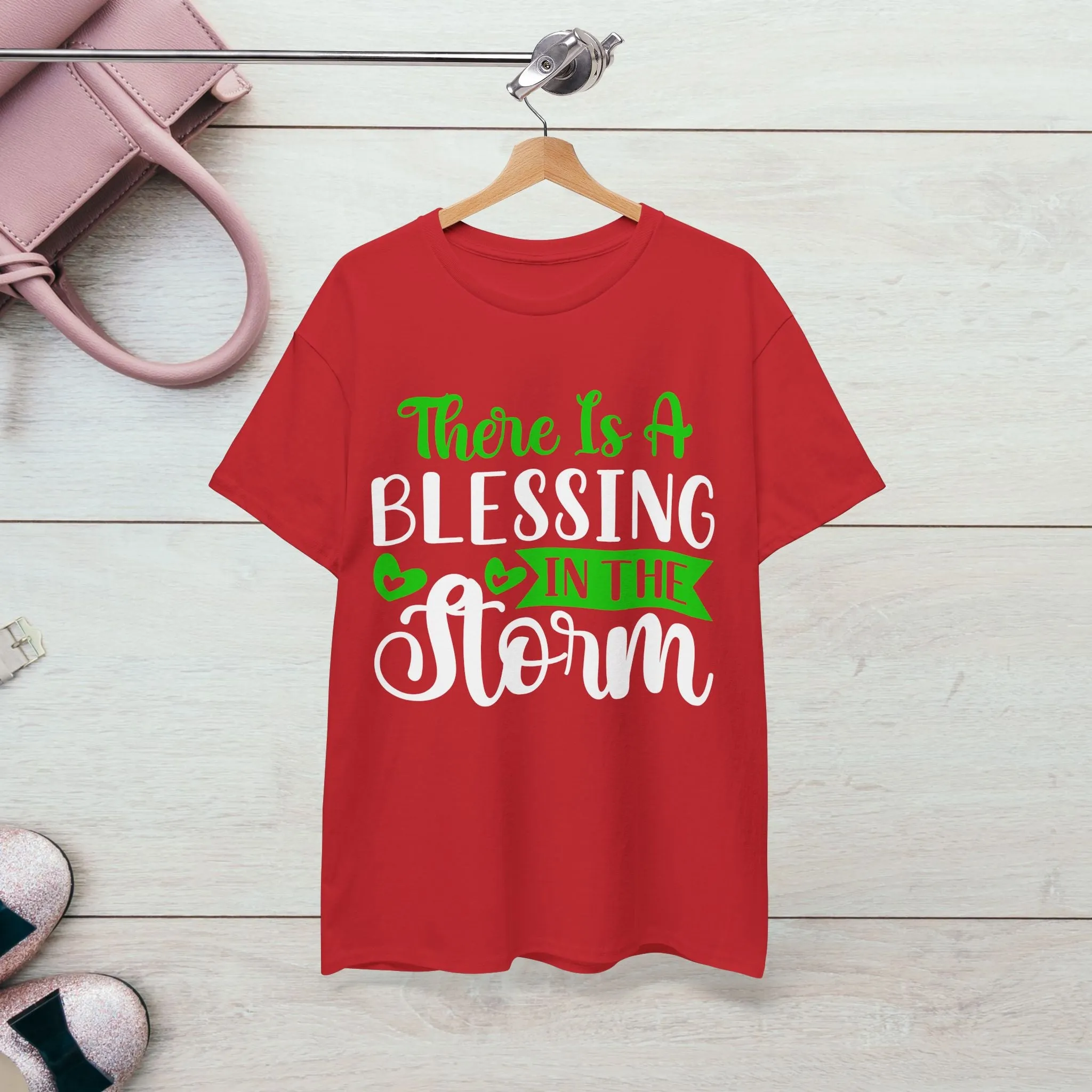 Inspirational Tee - &quot;There Is A Blessing In The Storm&quot;