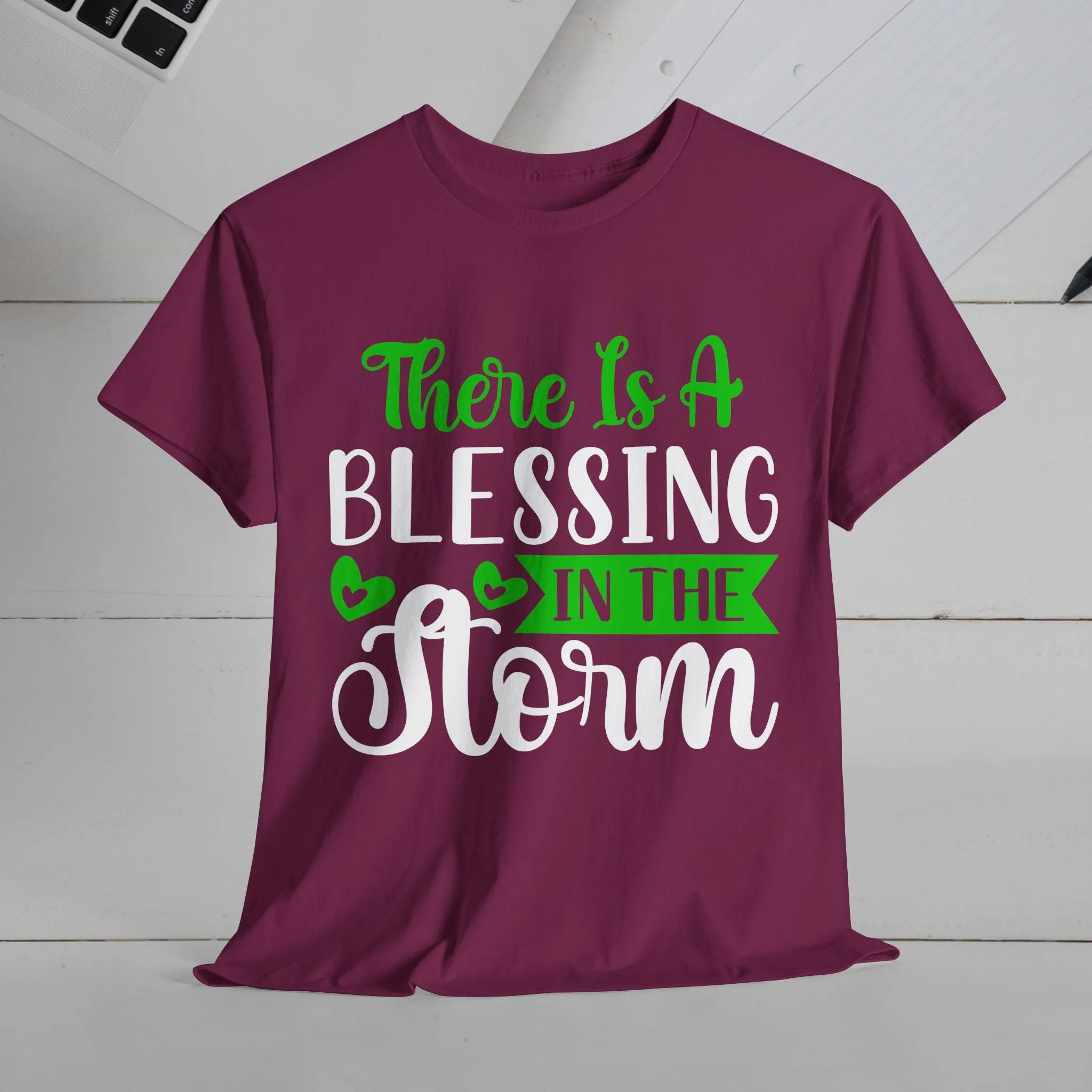 Inspirational Tee - &quot;There Is A Blessing In The Storm&quot;