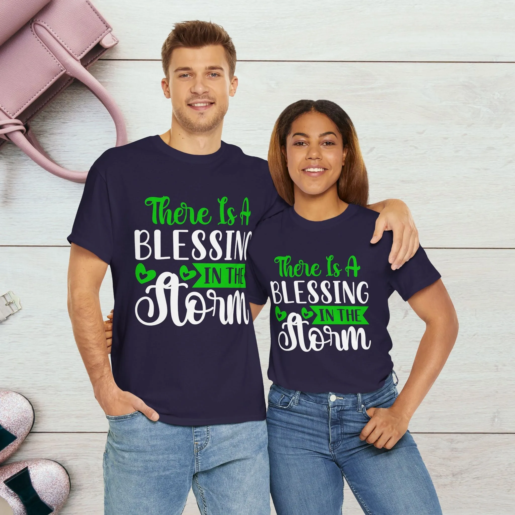Inspirational Tee - &quot;There Is A Blessing In The Storm&quot;