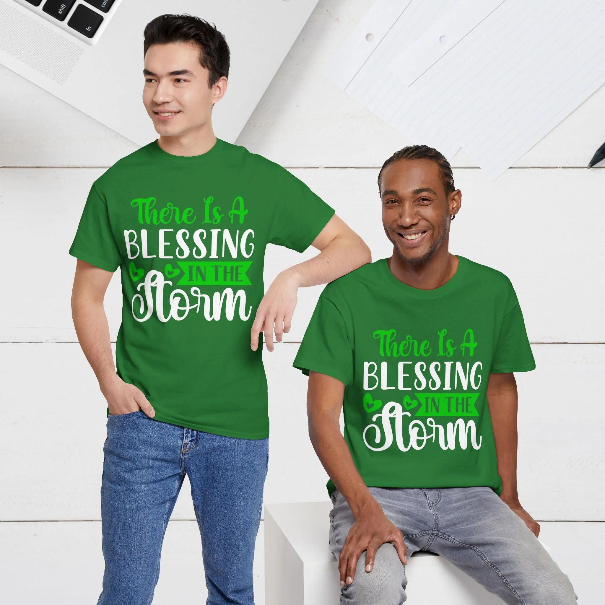 Inspirational Tee - &quot;There Is A Blessing In The Storm&quot;