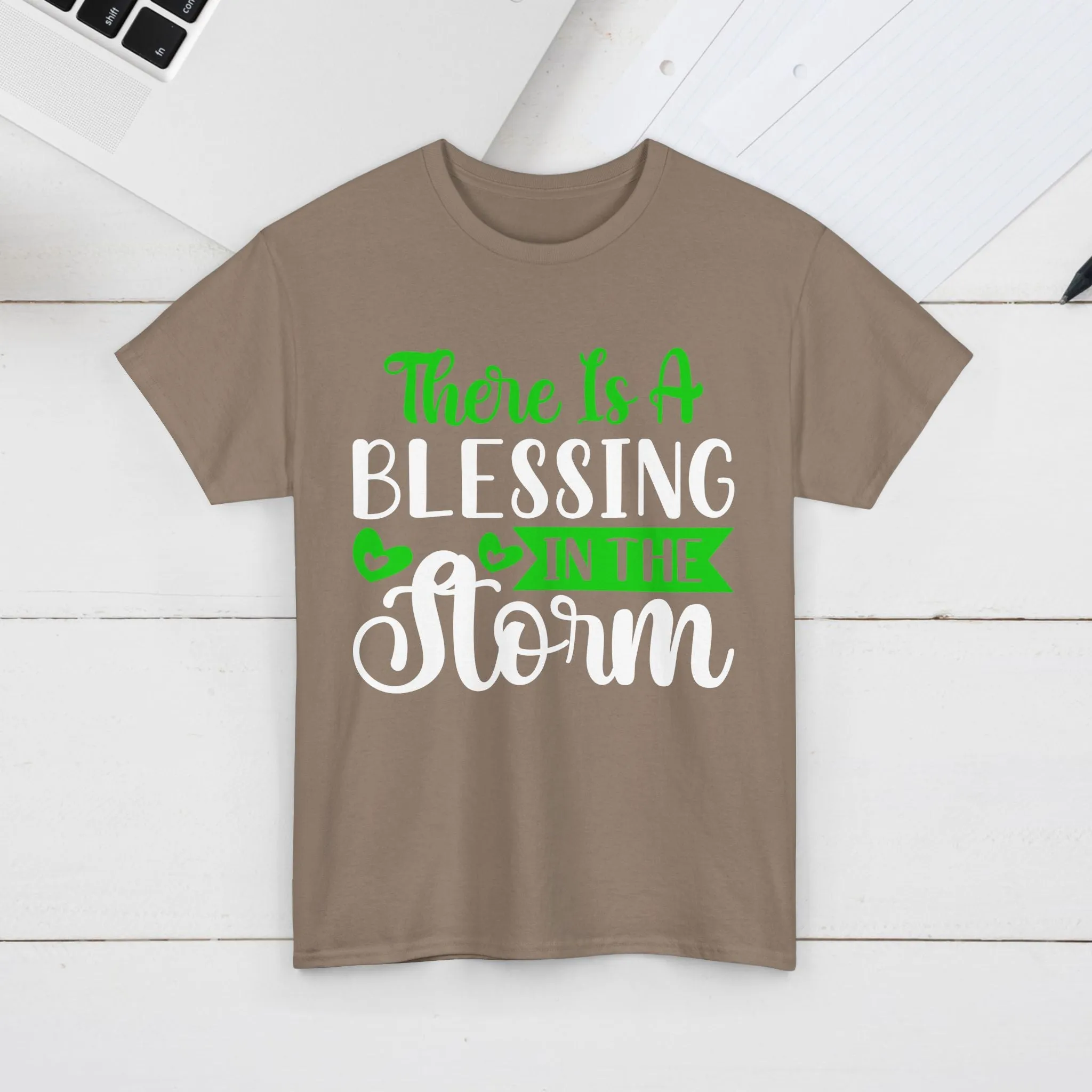 Inspirational Tee - &quot;There Is A Blessing In The Storm&quot;