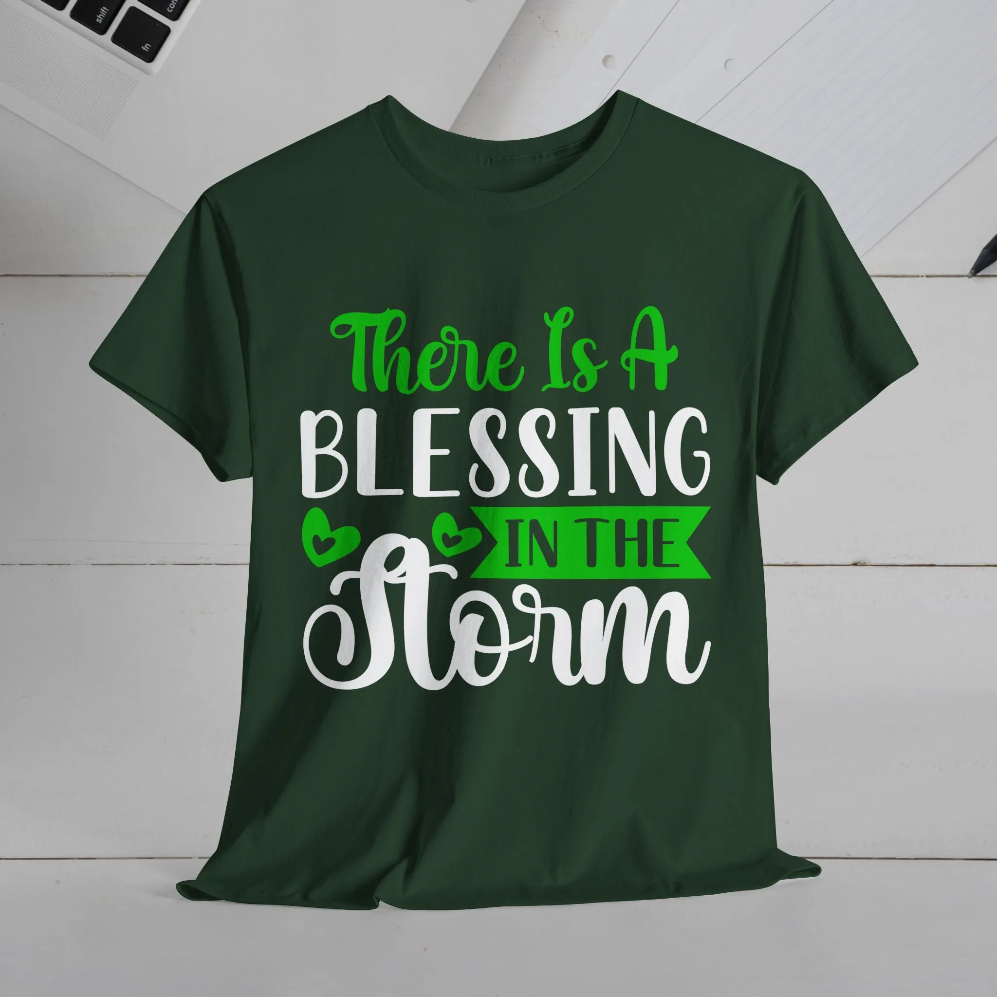 Inspirational Tee - &quot;There Is A Blessing In The Storm&quot;