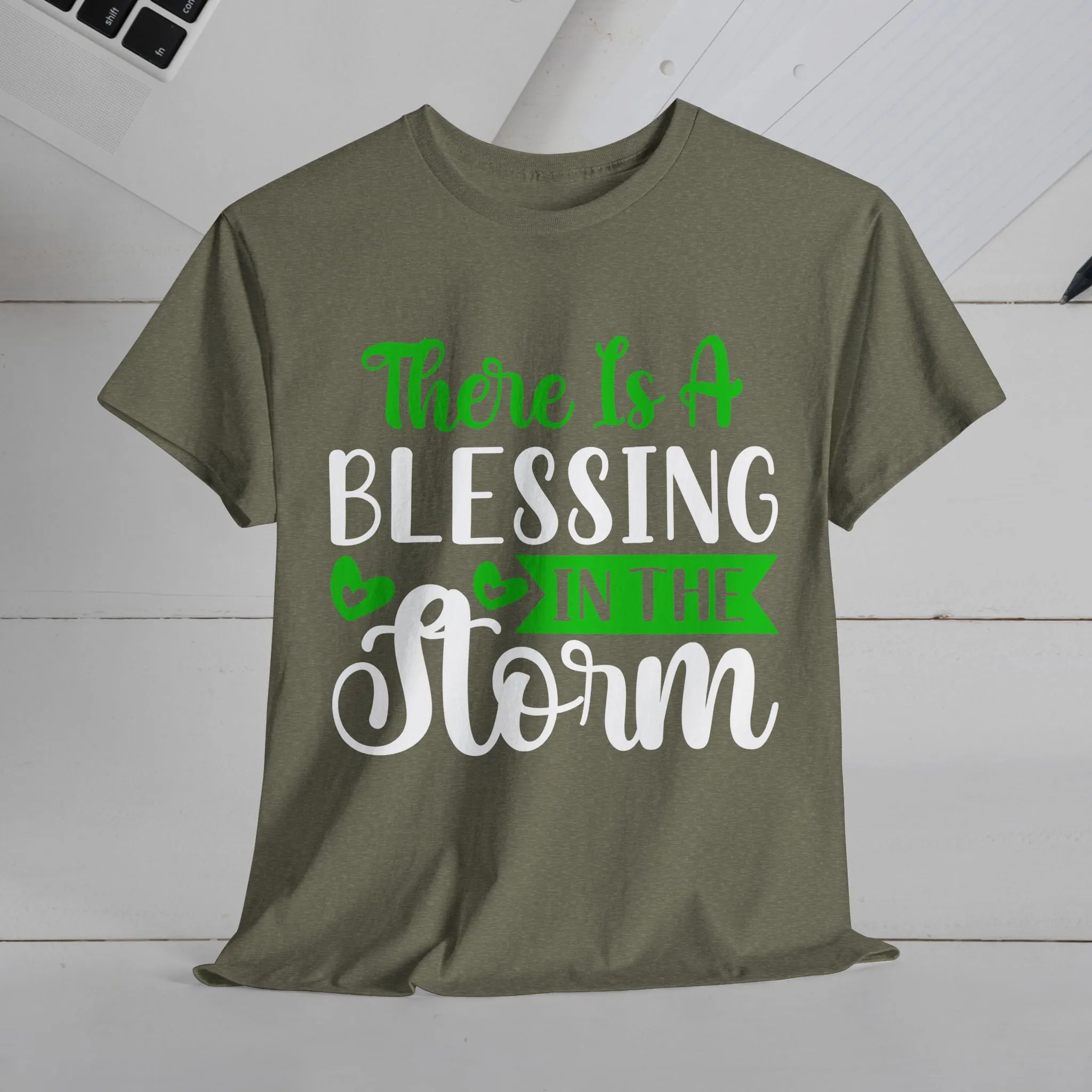 Inspirational Tee - &quot;There Is A Blessing In The Storm&quot;