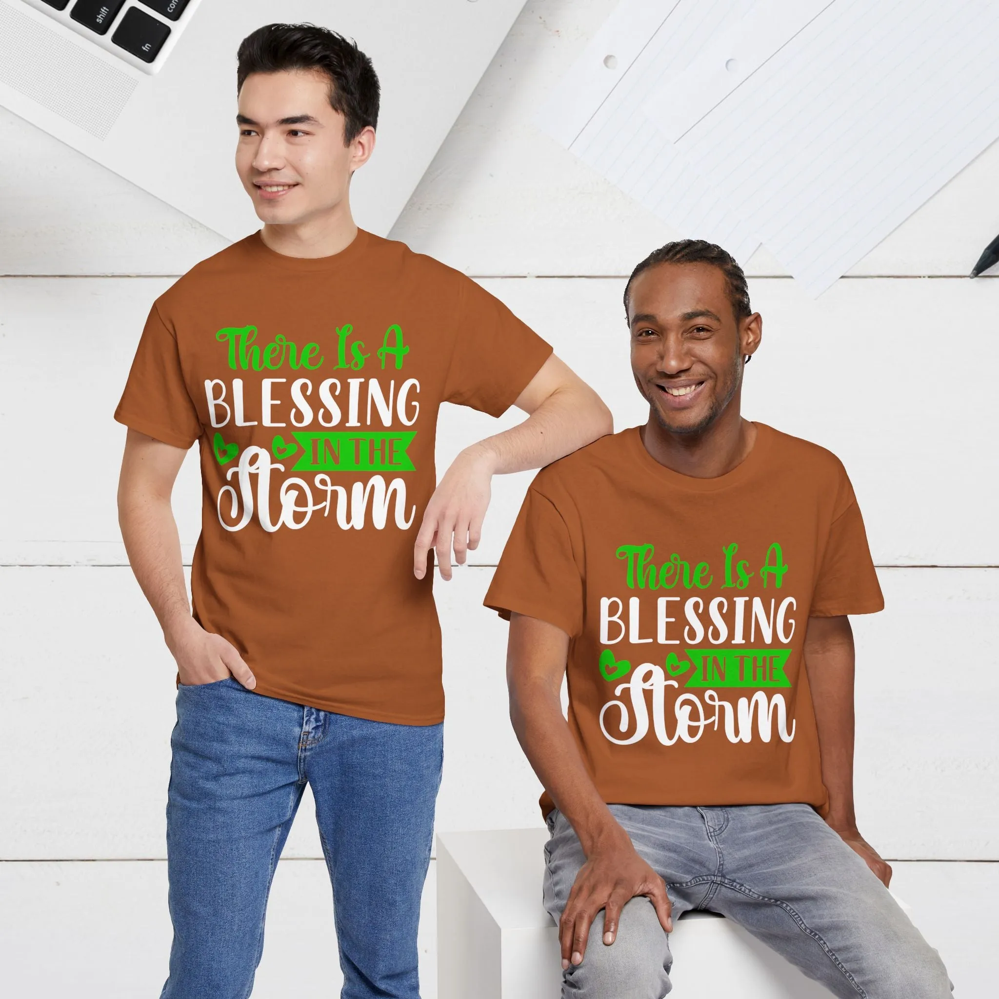 Inspirational Tee - &quot;There Is A Blessing In The Storm&quot;