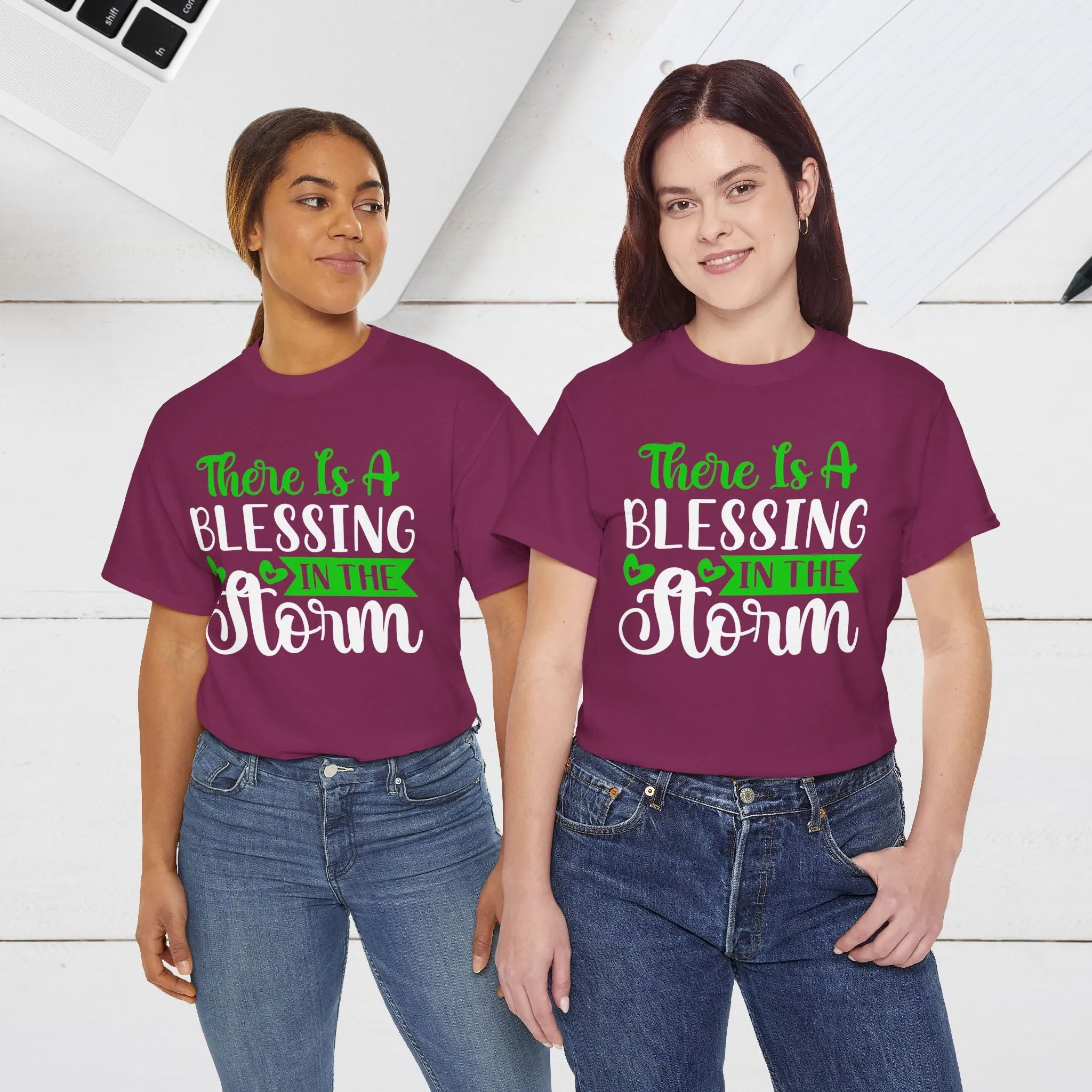 Inspirational Tee - &quot;There Is A Blessing In The Storm&quot;