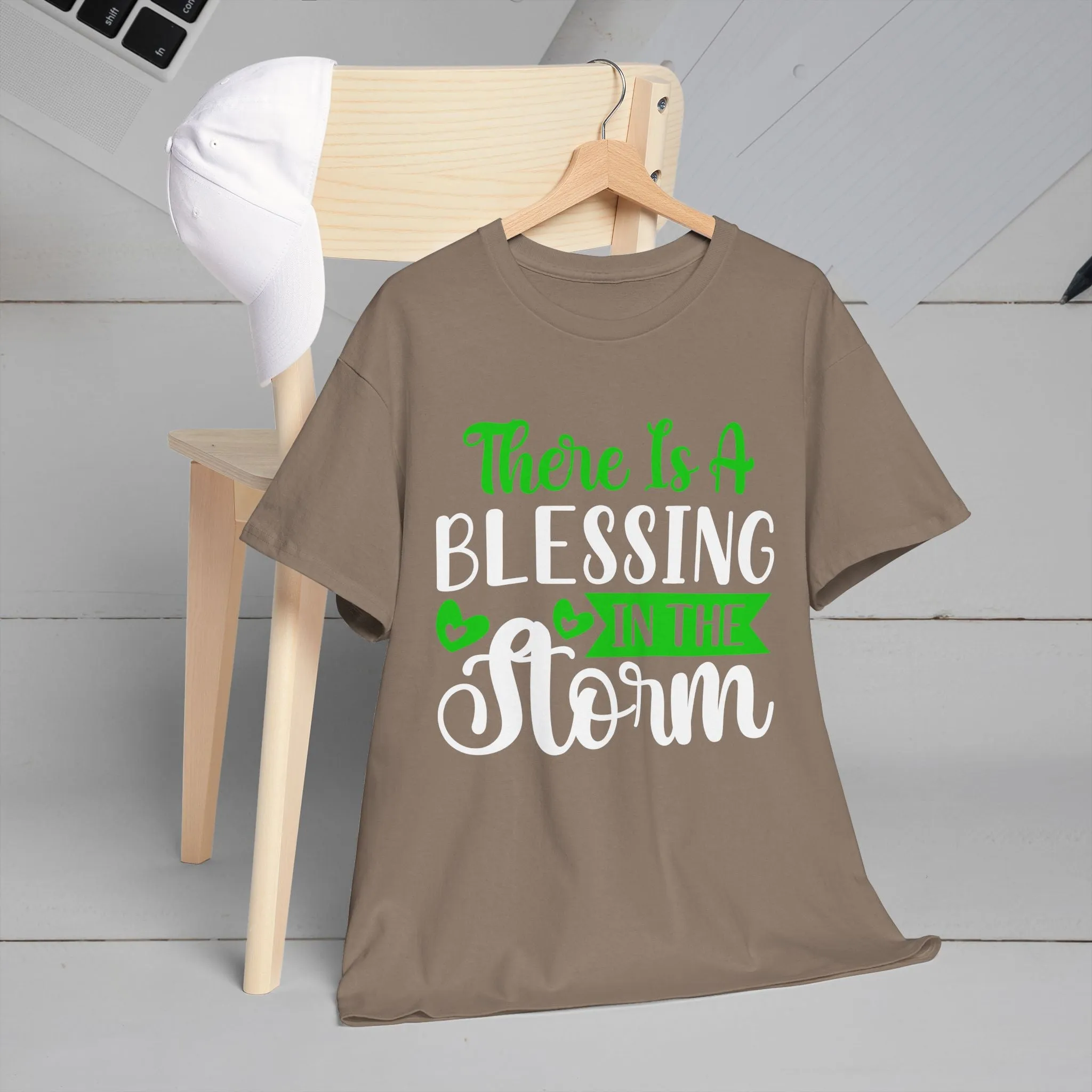 Inspirational Tee - &quot;There Is A Blessing In The Storm&quot;