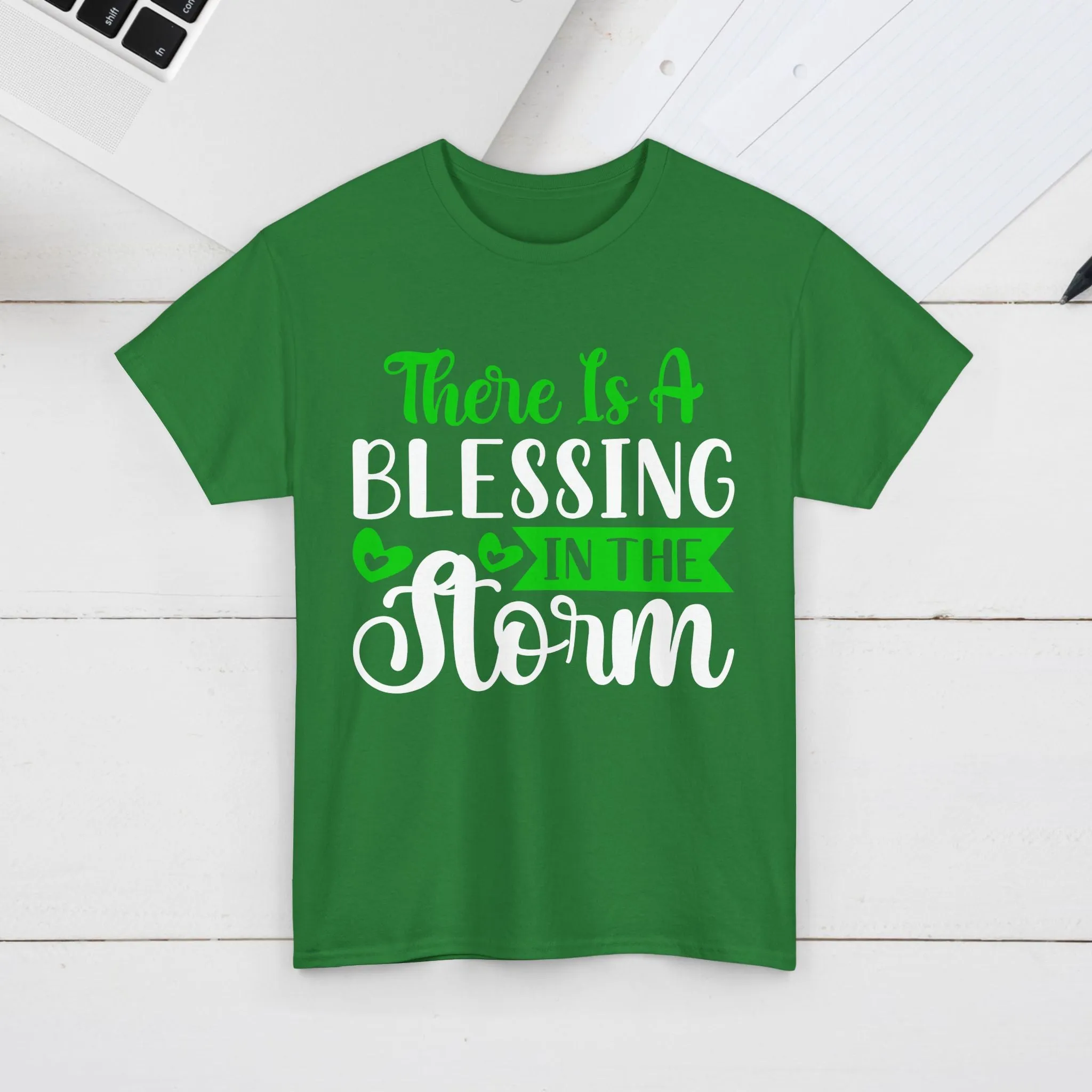 Inspirational Tee - &quot;There Is A Blessing In The Storm&quot;