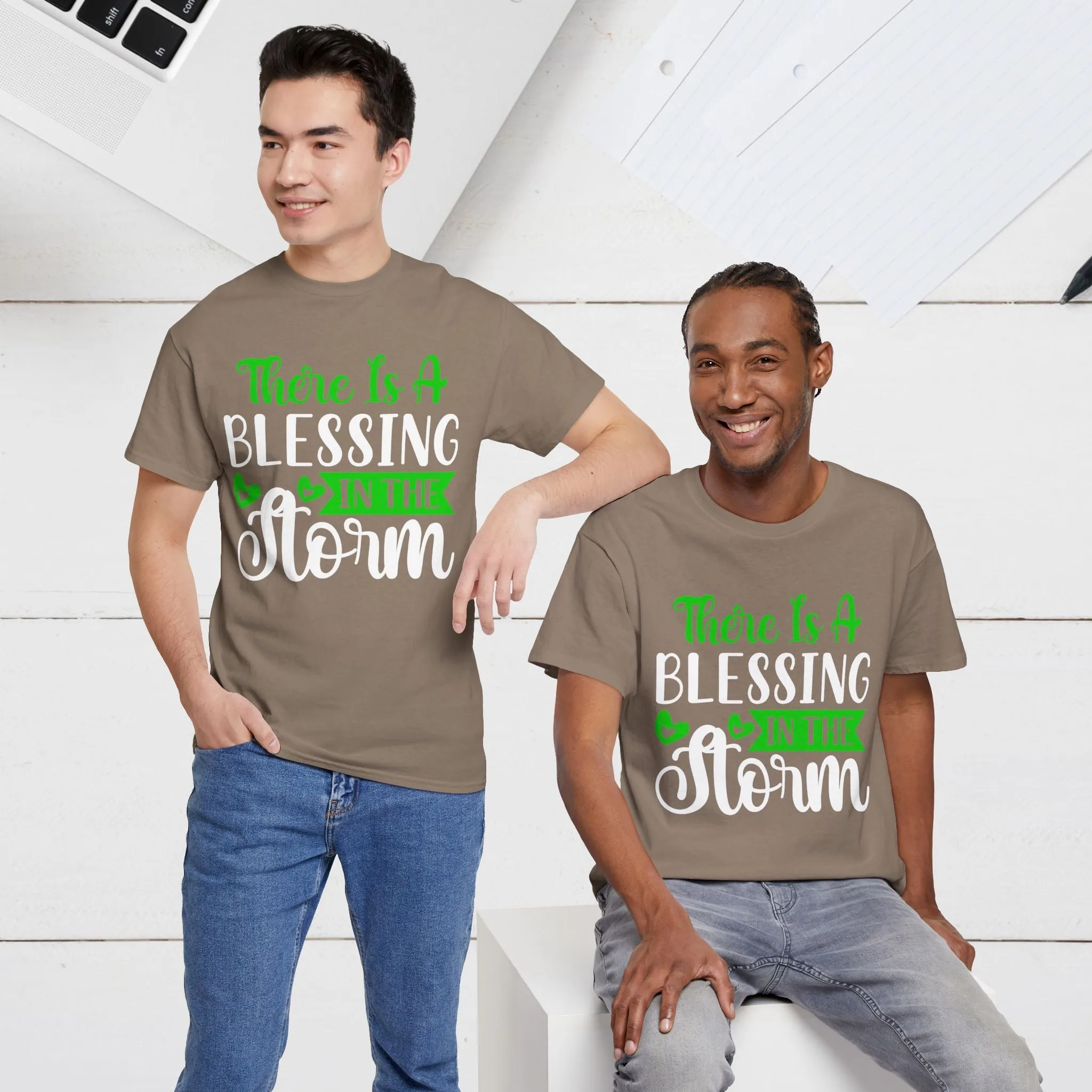 Inspirational Tee - &quot;There Is A Blessing In The Storm&quot;