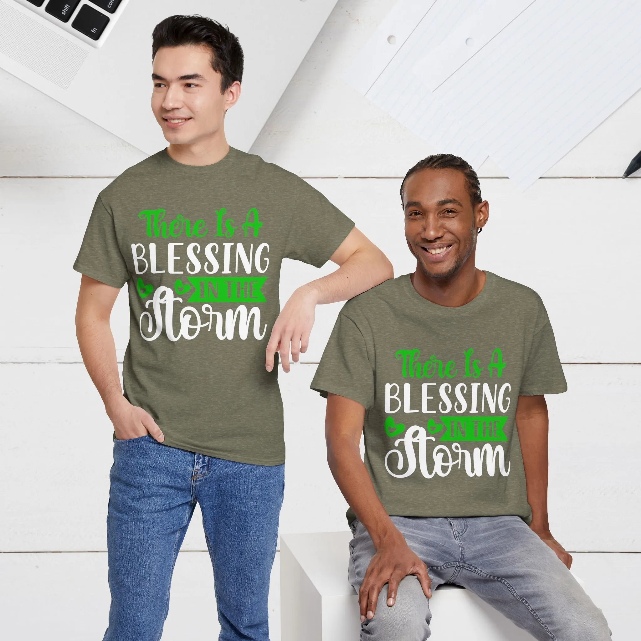 Inspirational Tee - &quot;There Is A Blessing In The Storm&quot;