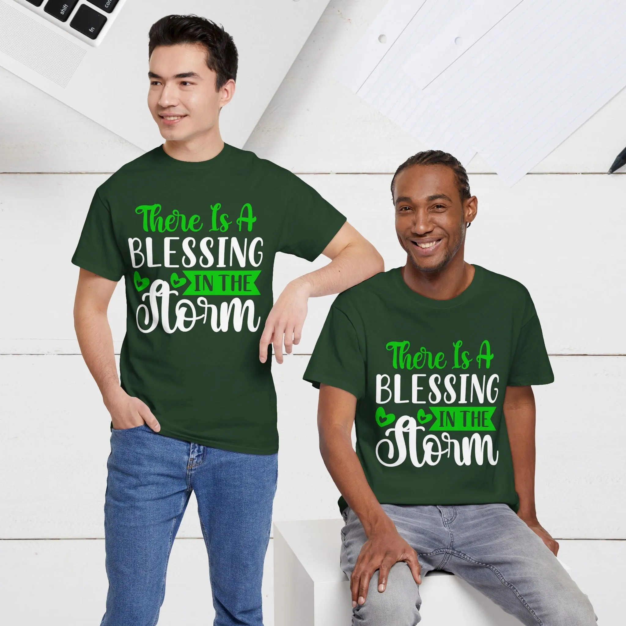 Inspirational Tee - &quot;There Is A Blessing In The Storm&quot;