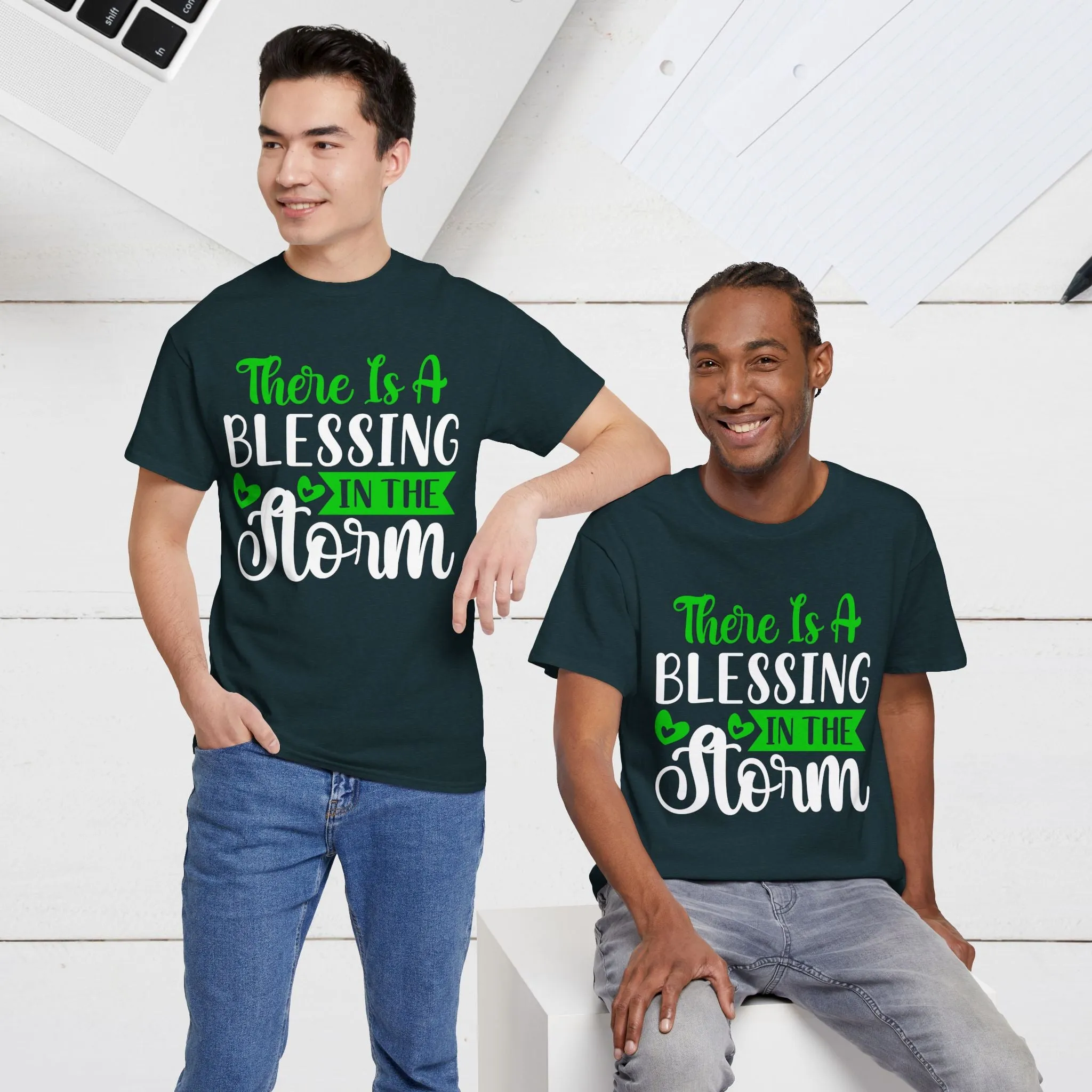 Inspirational Tee - &quot;There Is A Blessing In The Storm&quot;