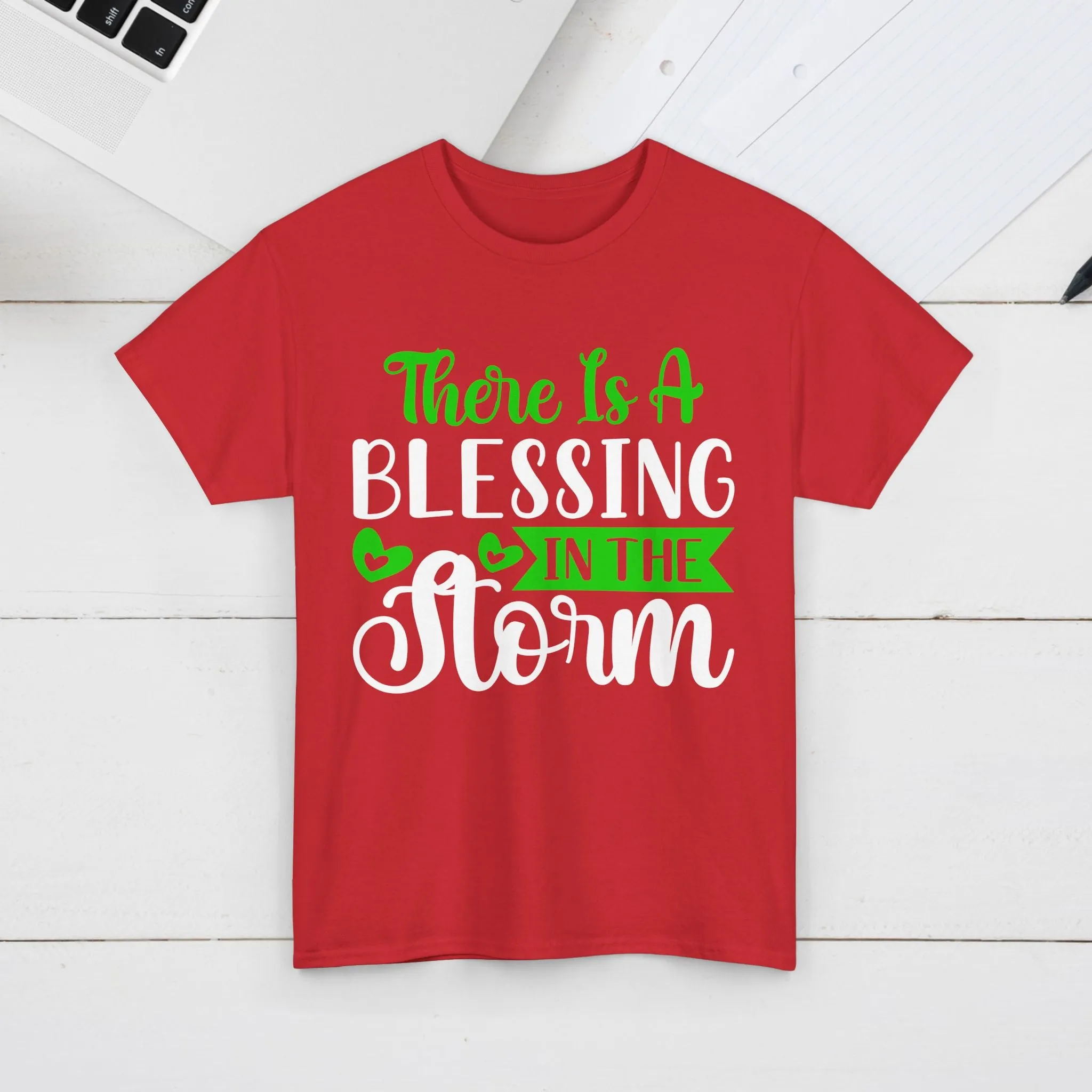 Inspirational Tee - &quot;There Is A Blessing In The Storm&quot;