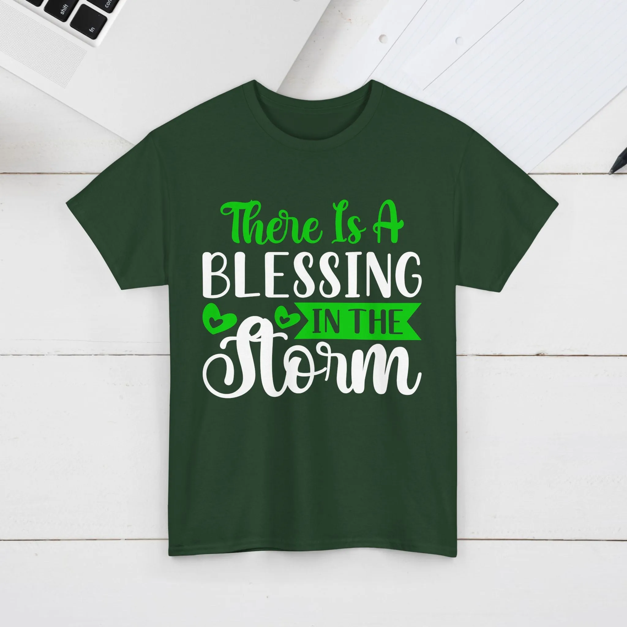 Inspirational Tee - &quot;There Is A Blessing In The Storm&quot;