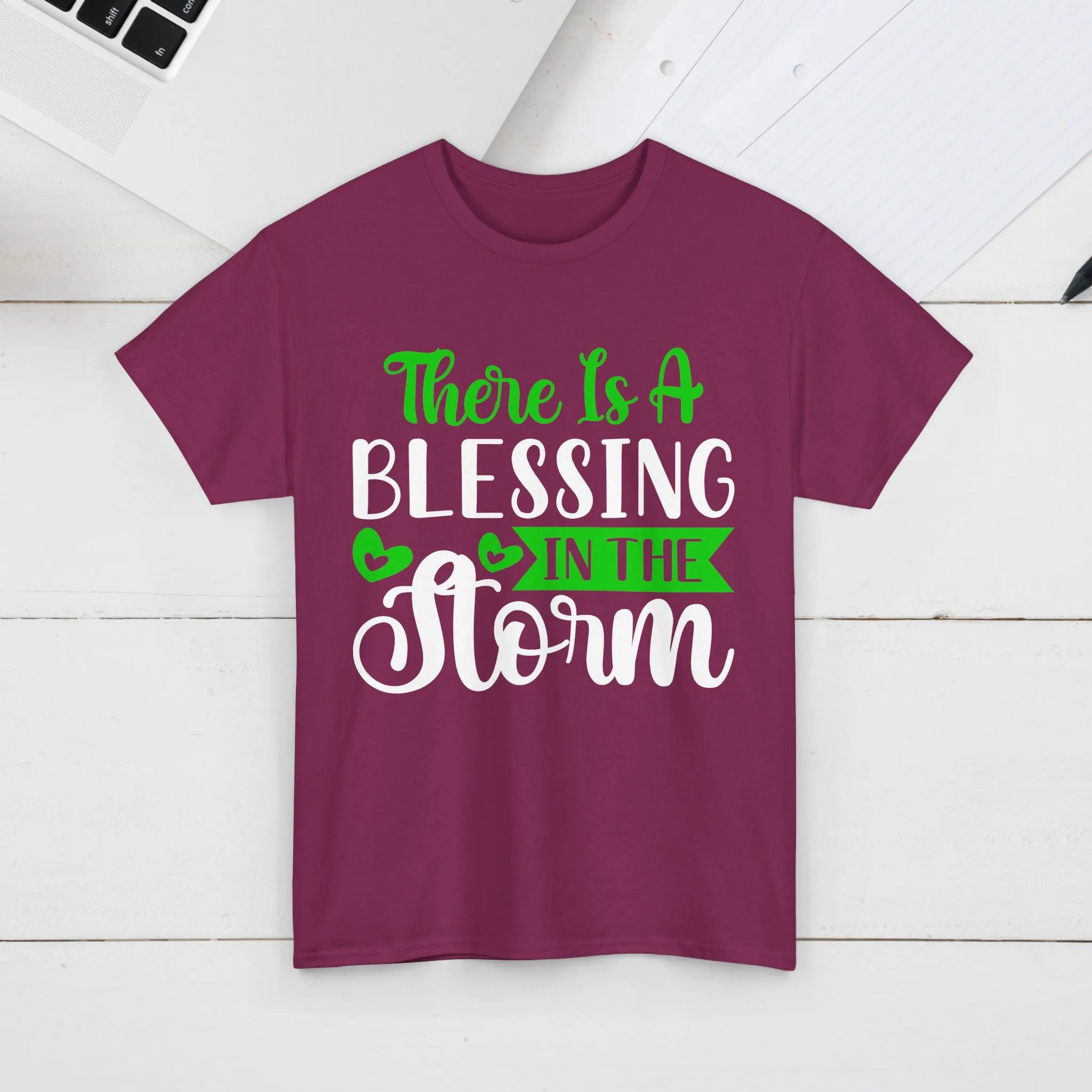 Inspirational Tee - &quot;There Is A Blessing In The Storm&quot;