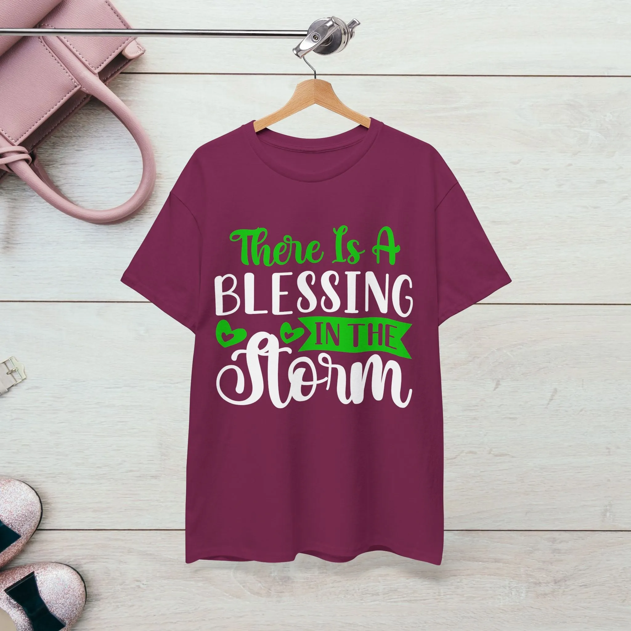 Inspirational Tee - &quot;There Is A Blessing In The Storm&quot;