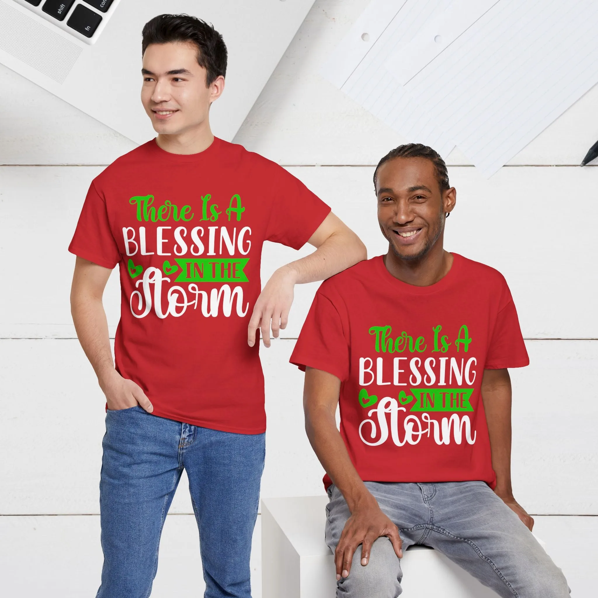 Inspirational Tee - &quot;There Is A Blessing In The Storm&quot;