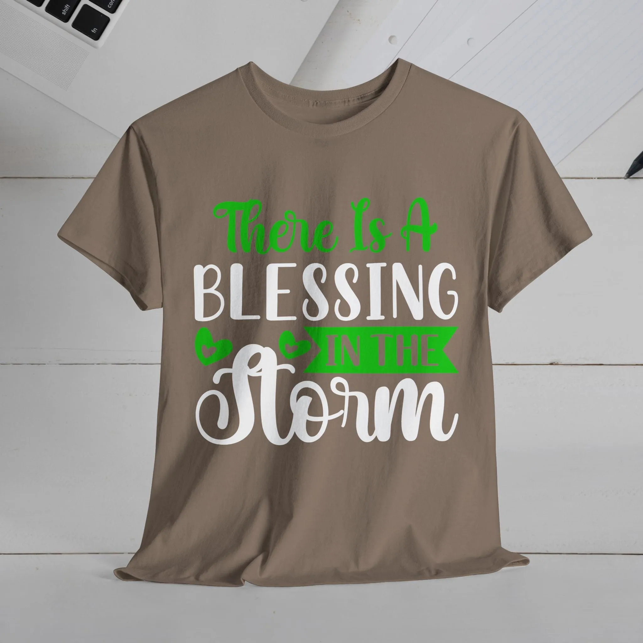 Inspirational Tee - &quot;There Is A Blessing In The Storm&quot;