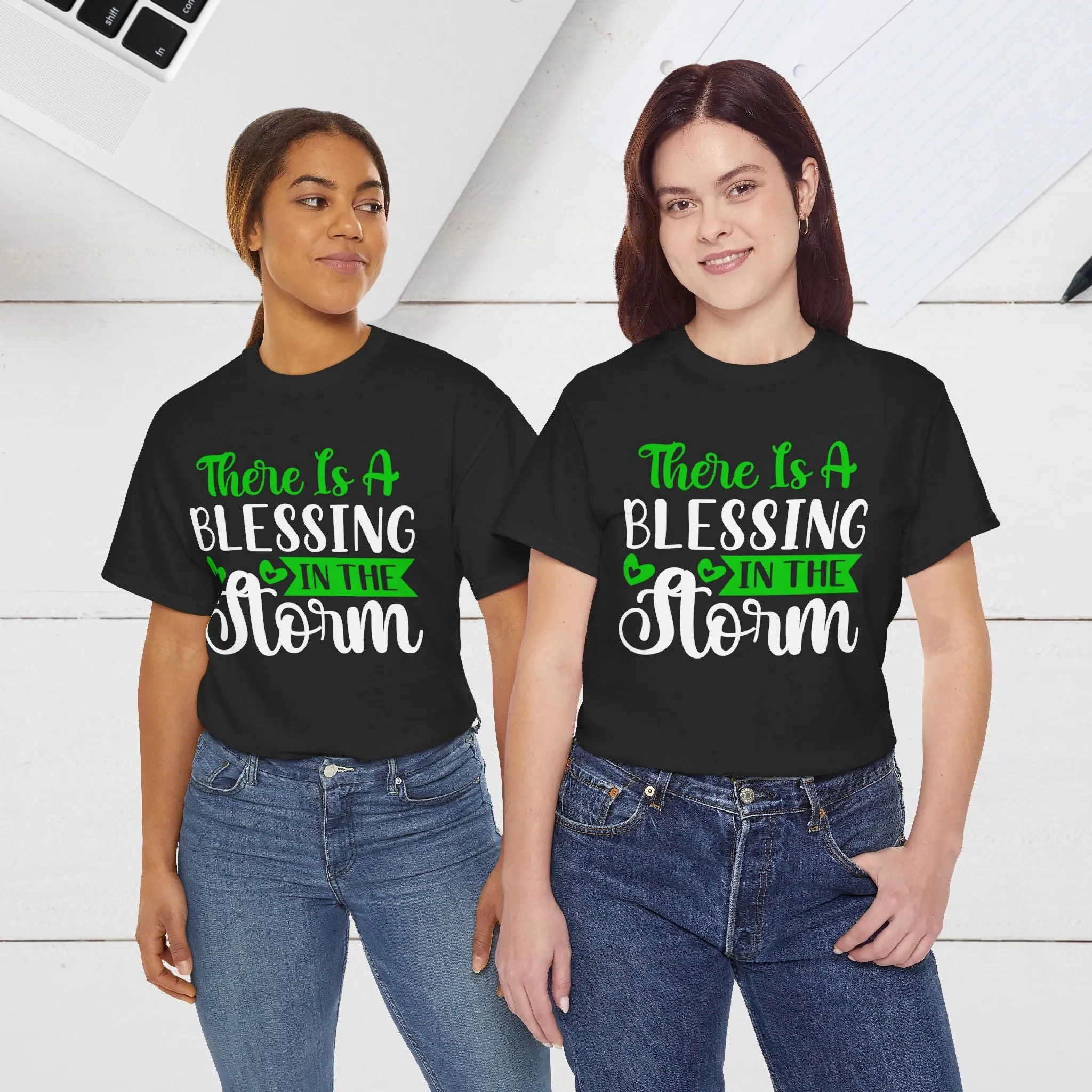 Inspirational Tee - &quot;There Is A Blessing In The Storm&quot;