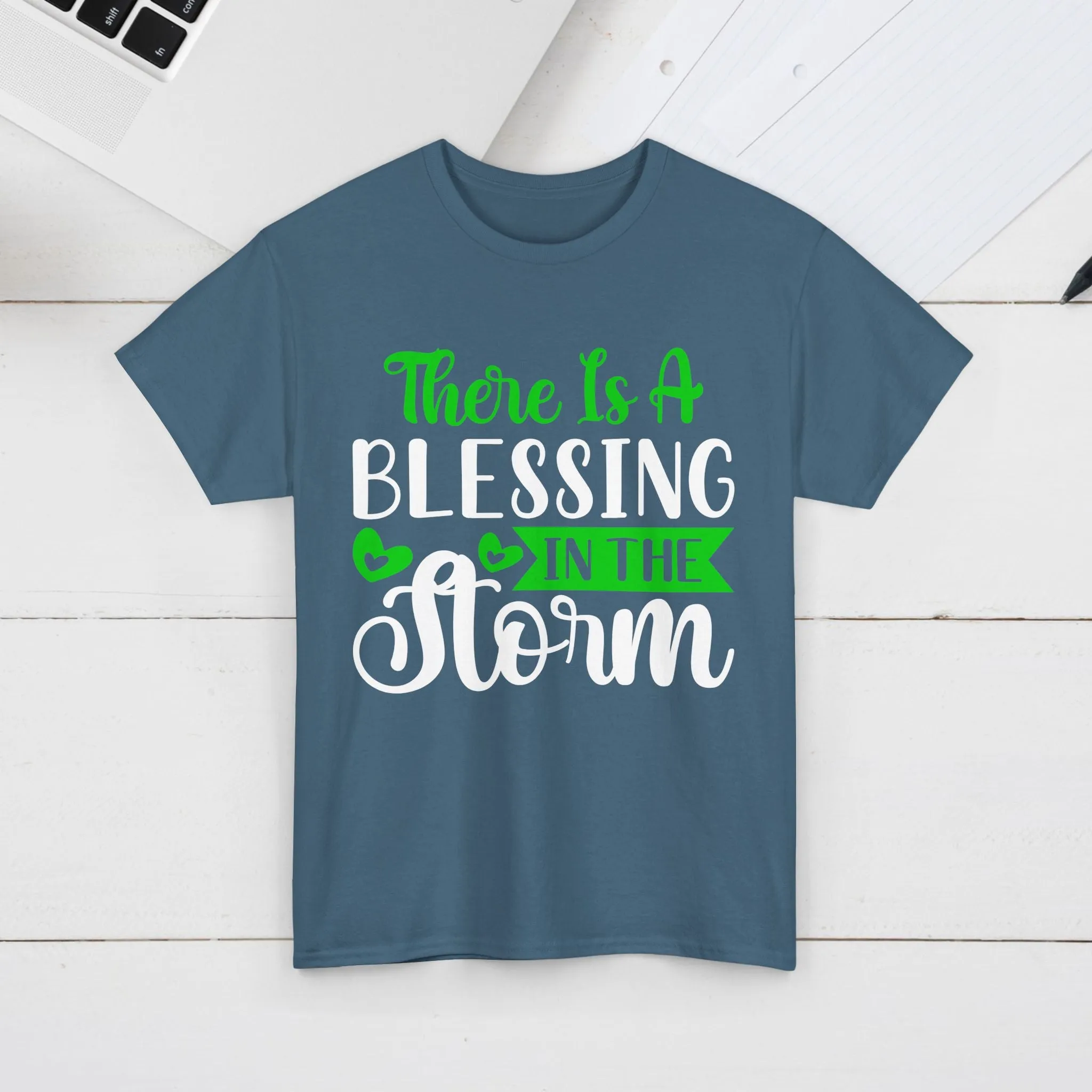 Inspirational Tee - &quot;There Is A Blessing In The Storm&quot;