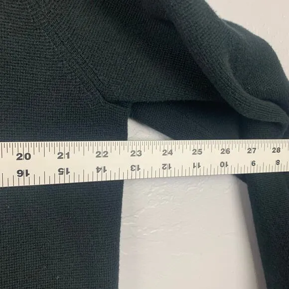 J. Crew Knit Blazer Womens Size Large Black Two-Button Long Sleeve Minimalist