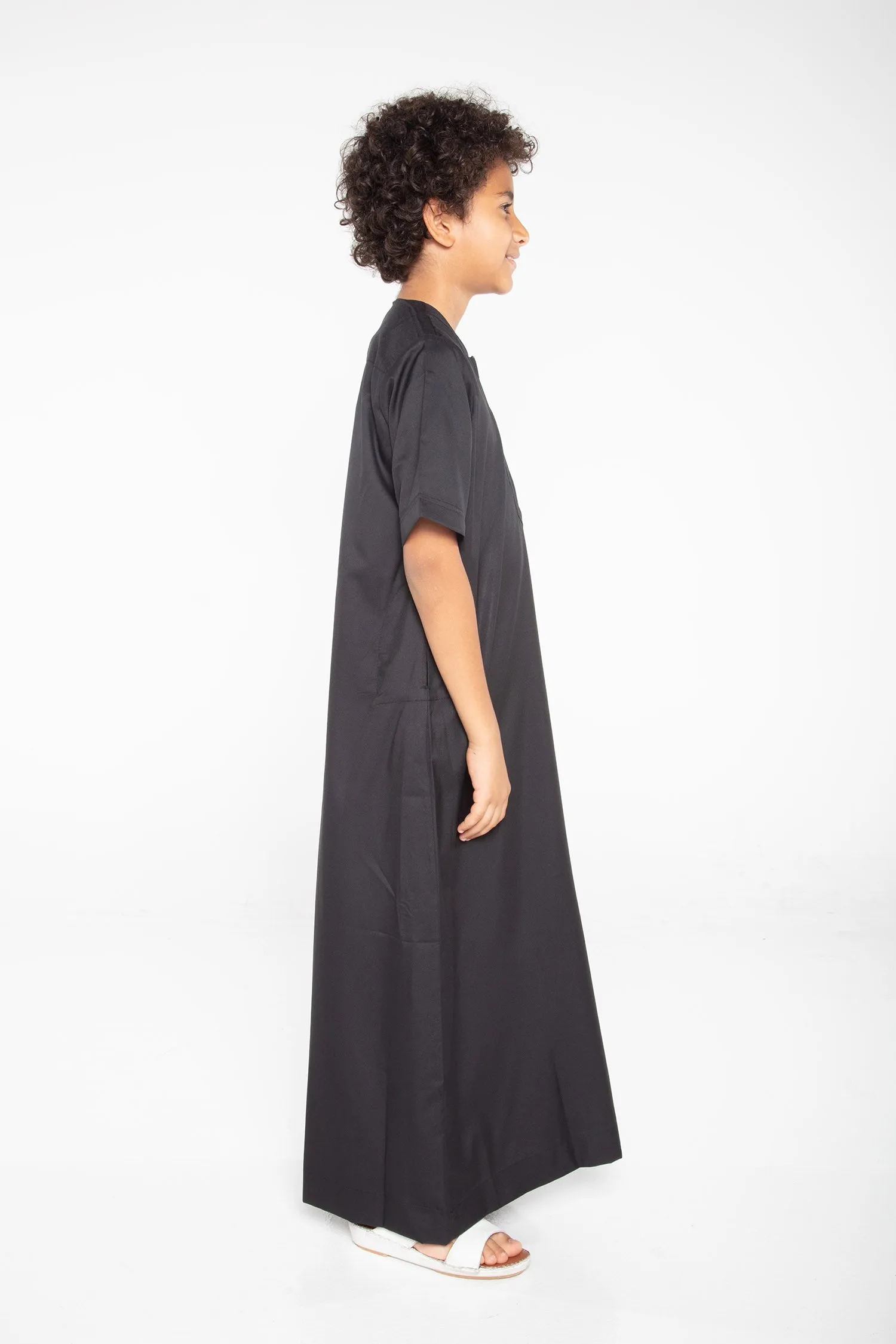 J110 Boys Black Short Sleeve