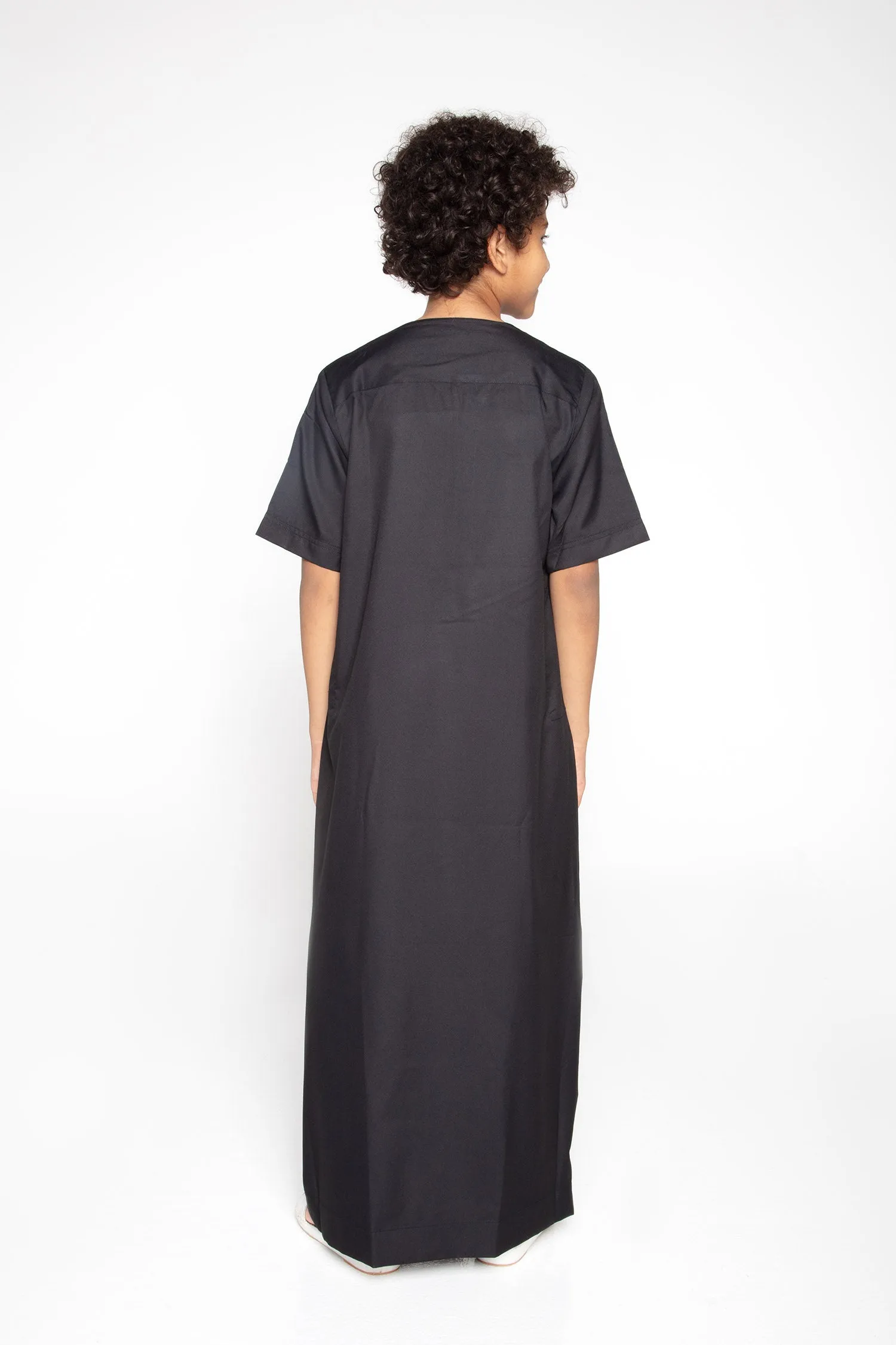 J110 Boys Black Short Sleeve