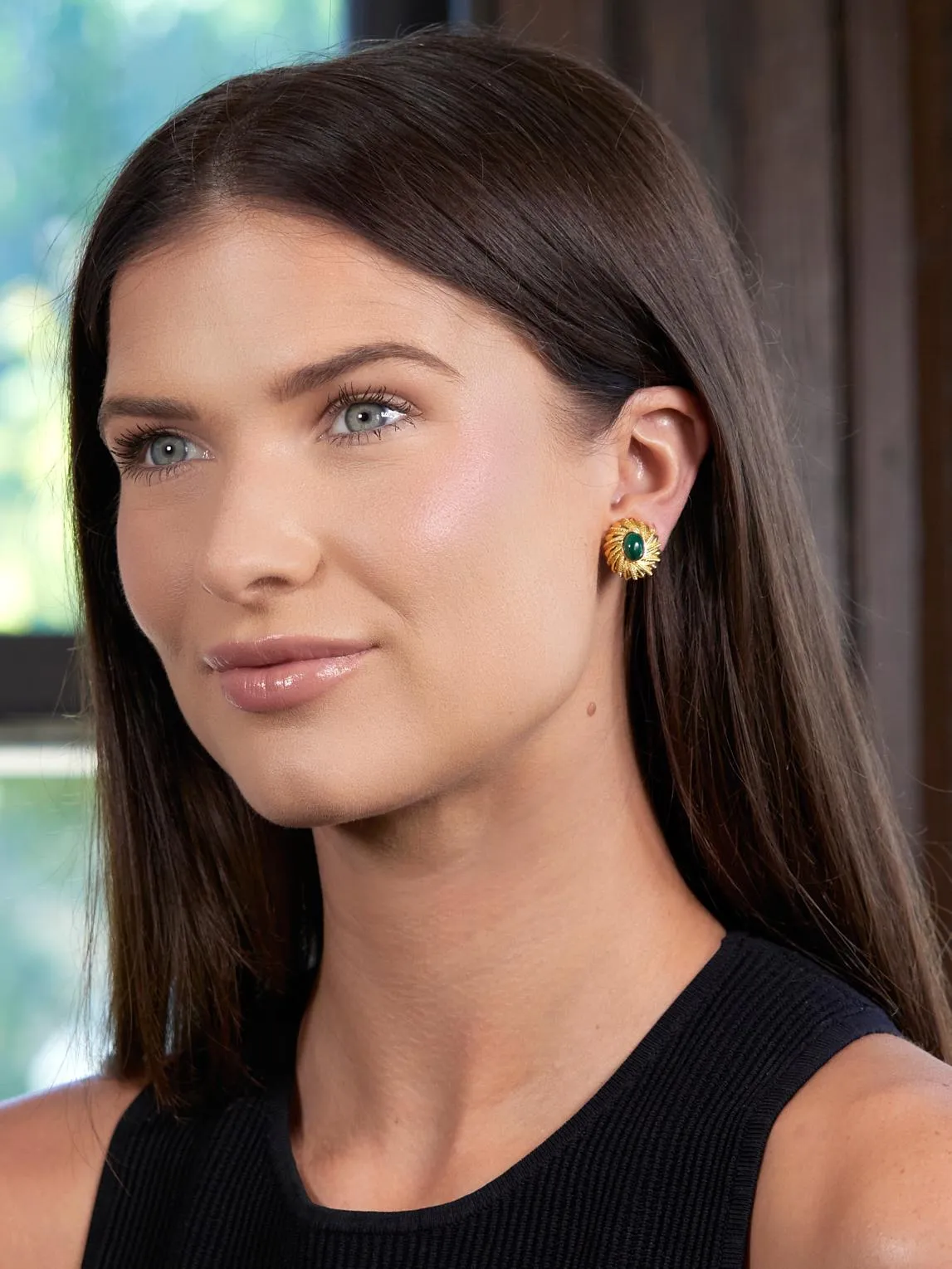 Jean Schlumberger Tiffany & Co. 1960's Malachite 18 Karat Yellow Gold Twist Vintage Ear-Clip Earrings